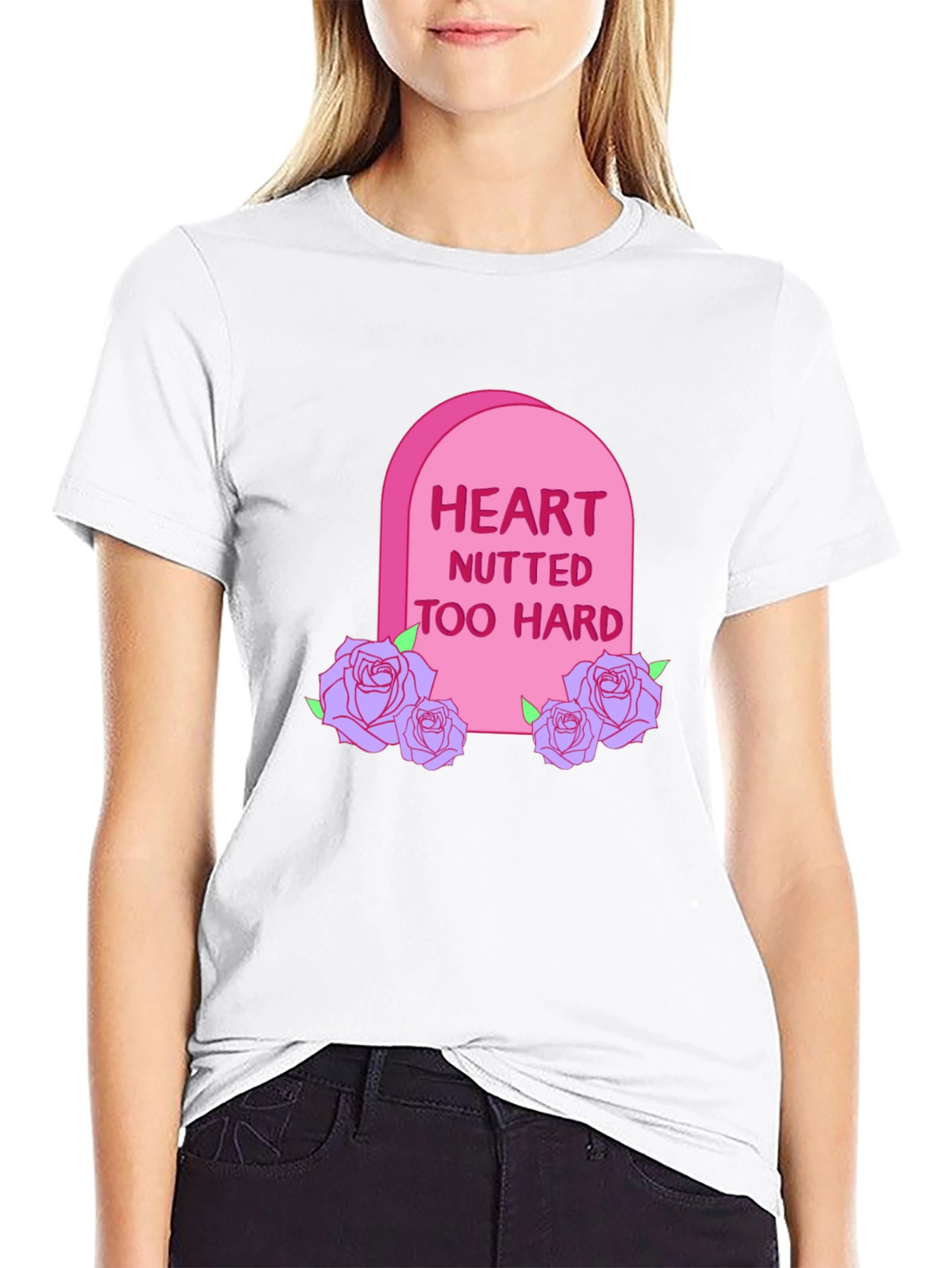 Heart Nutted Too Hard Graphic T-Shirt