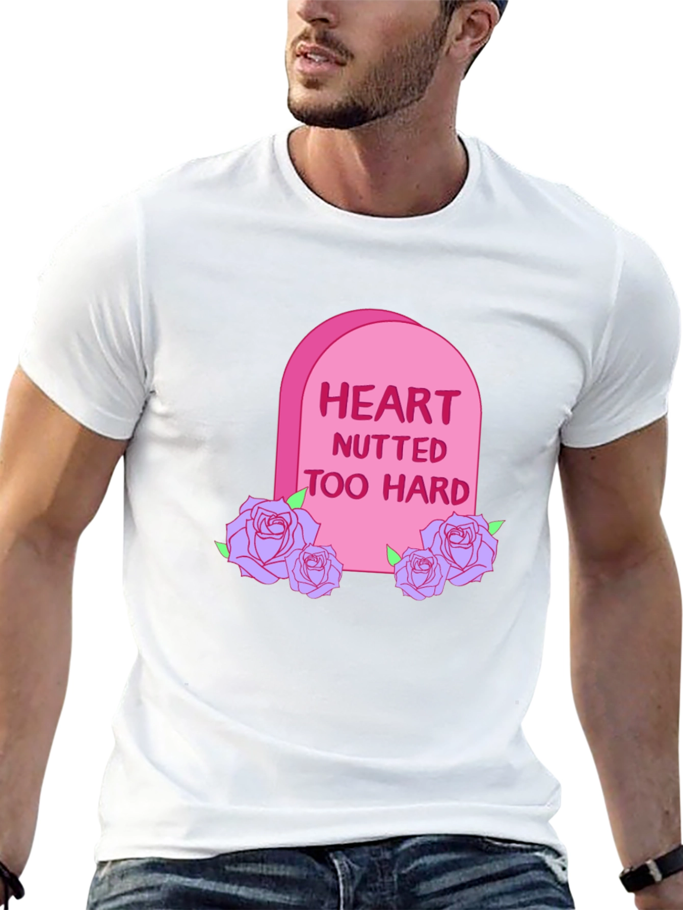 Heart Nutted Too Hard Graphic T-Shirt