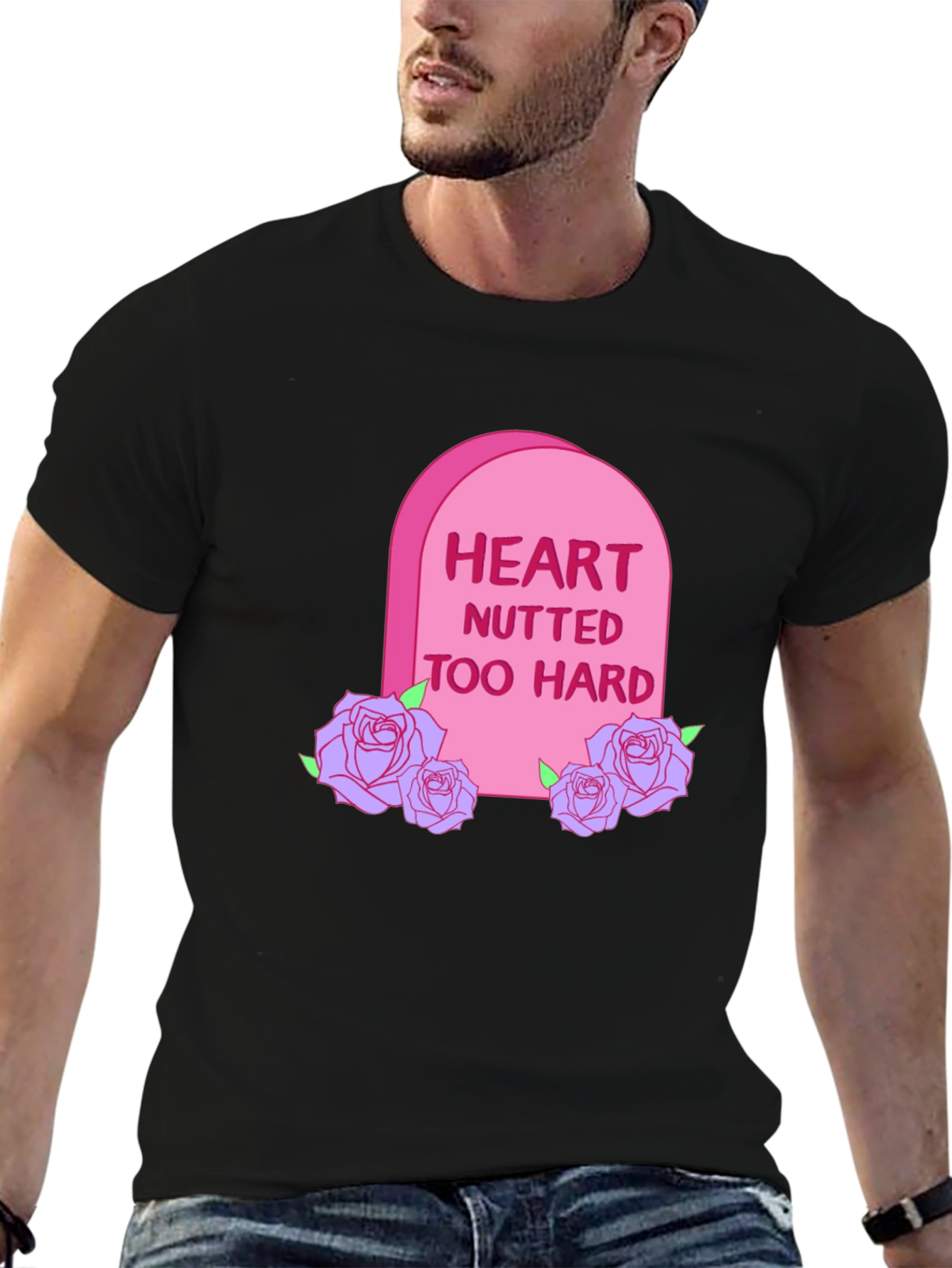 Heart Nutted Too Hard Graphic T-Shirt