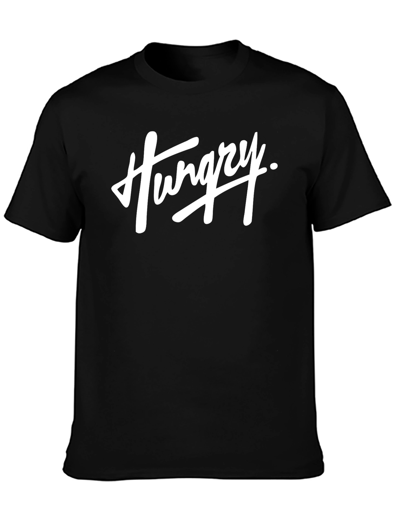 Hungry Graphic T-Shirt - Black Casual Tee