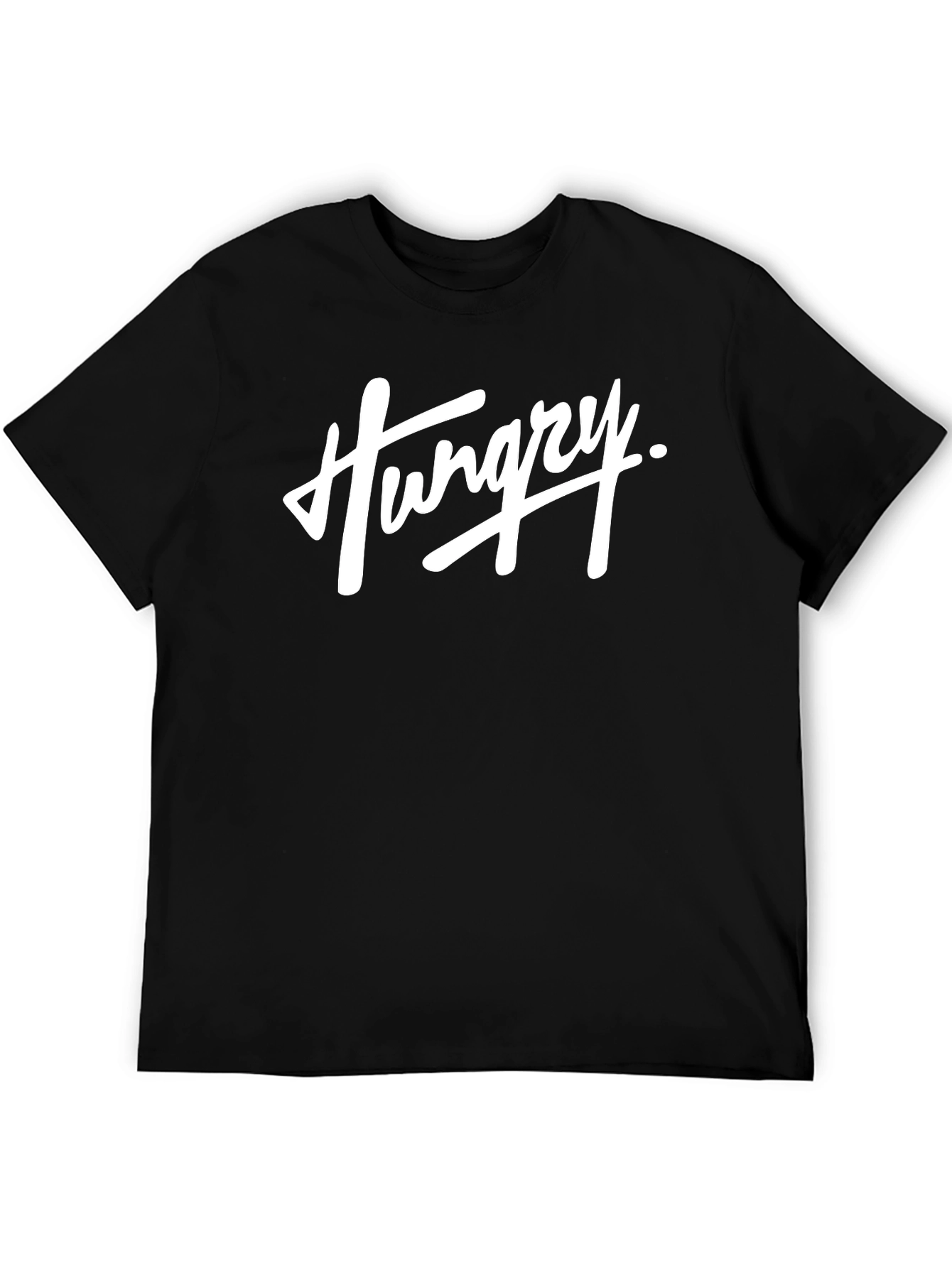 Hungry Graphic T-Shirt - Black Casual Tee