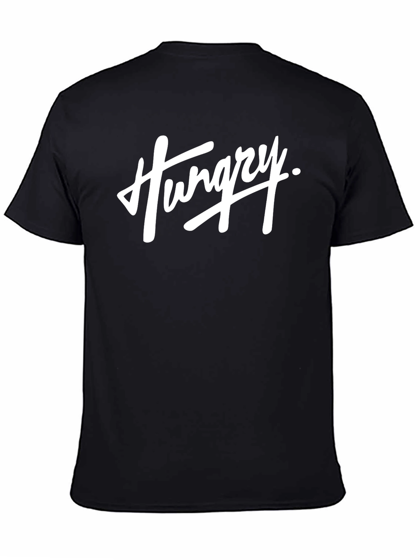 Hungry Graphic T-Shirt - Black Casual Tee
