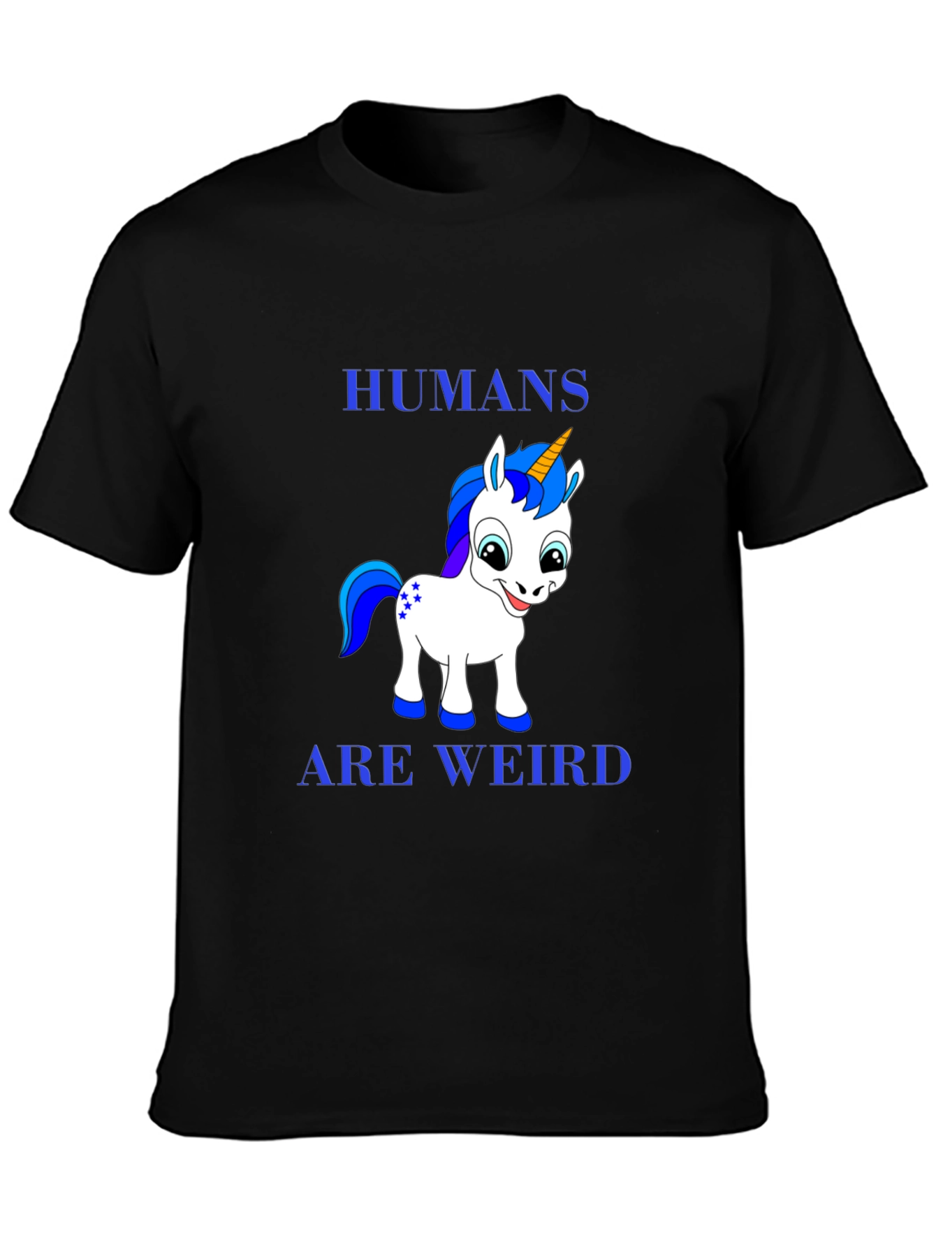 Humans Are Weird Unicorn Graphic T-Shirt