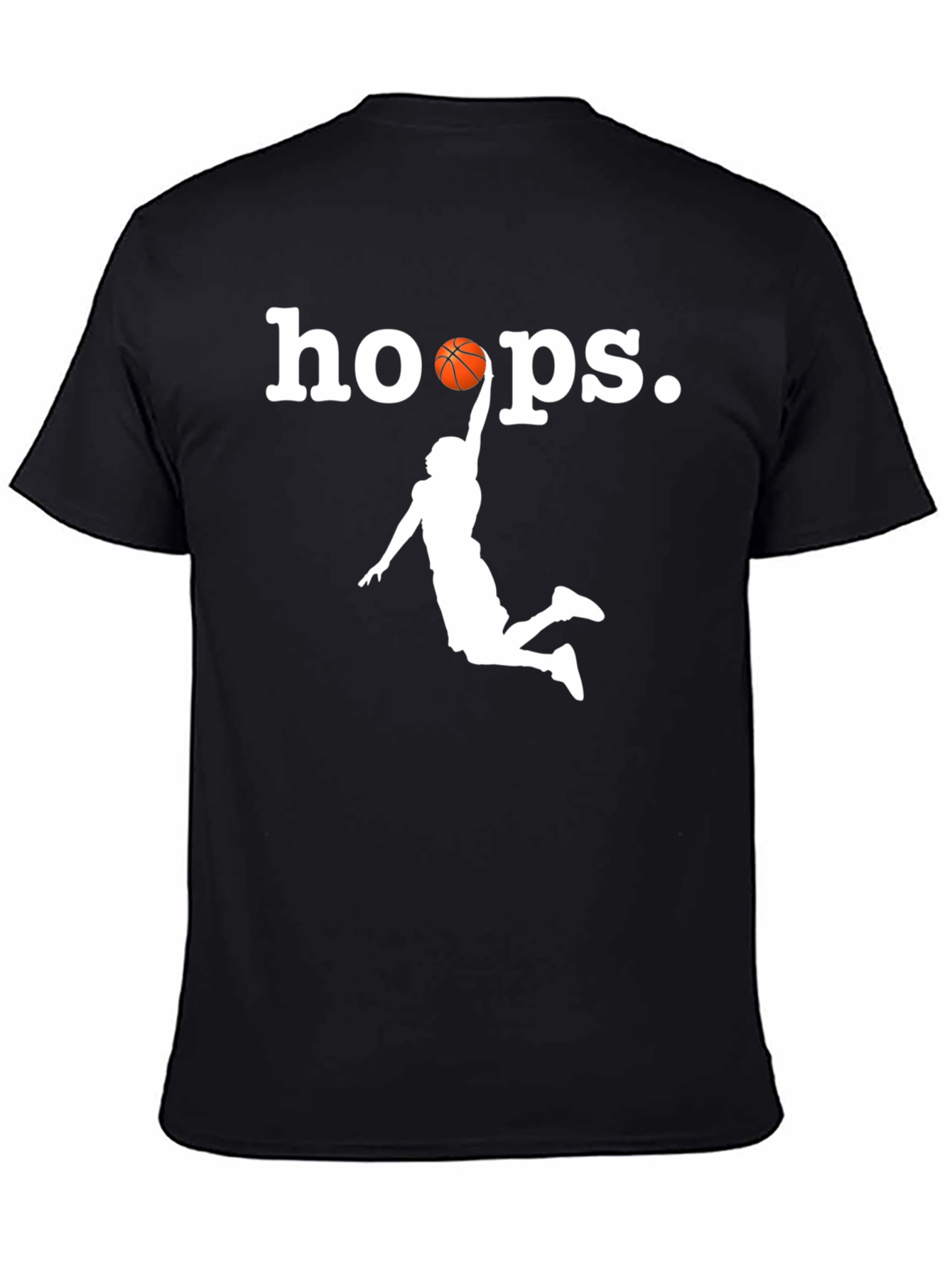 Hoops Graphic T-Shirt - Black Basketball Tee
