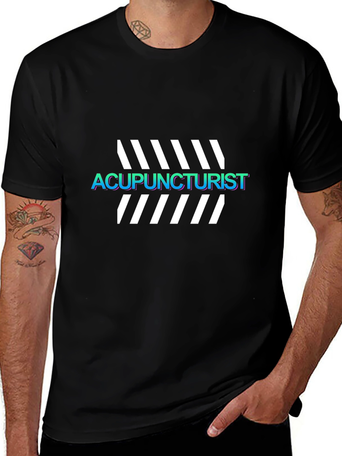 Acupuncturist Black T-Shirt