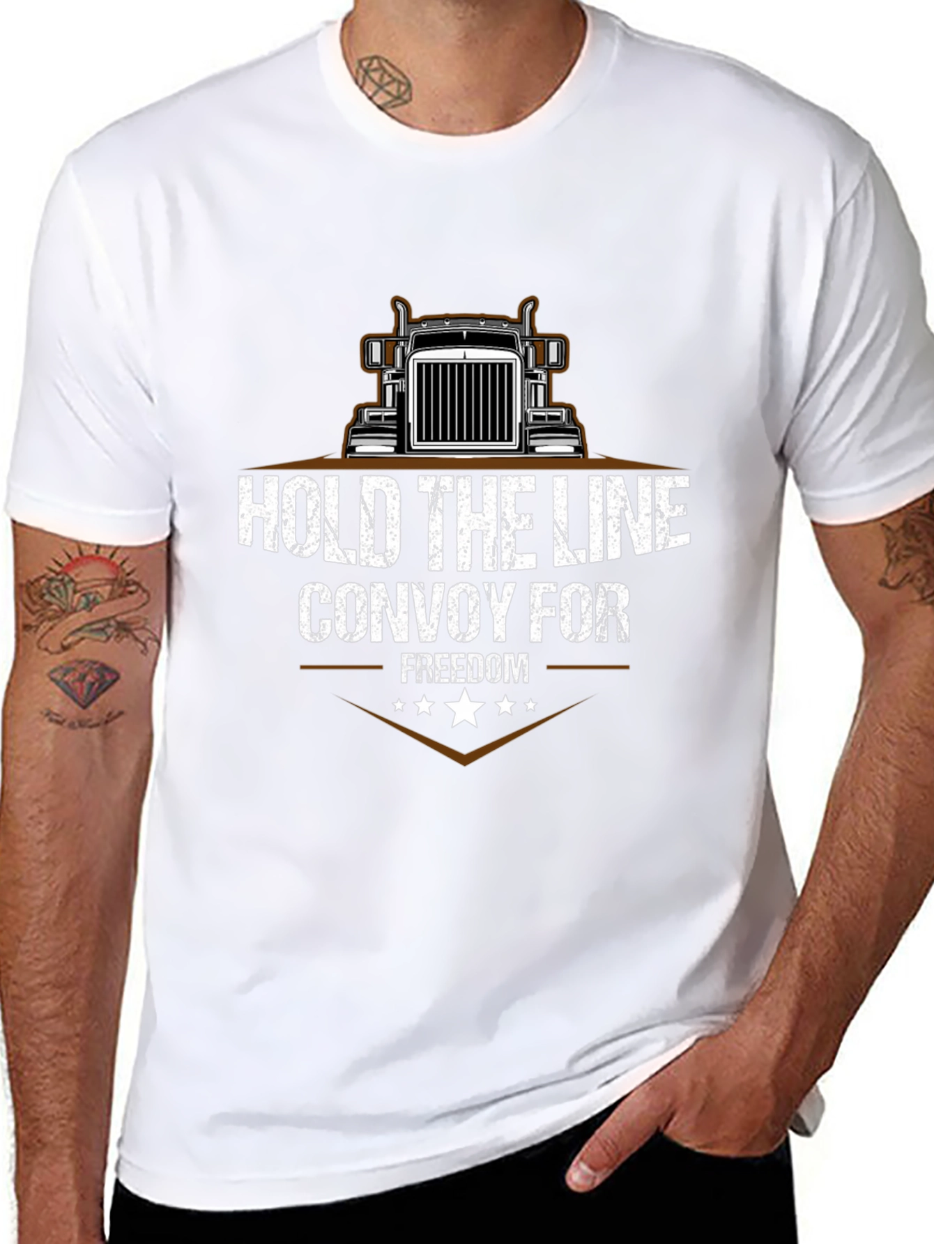 Hold The Line Trucker T-Shirt