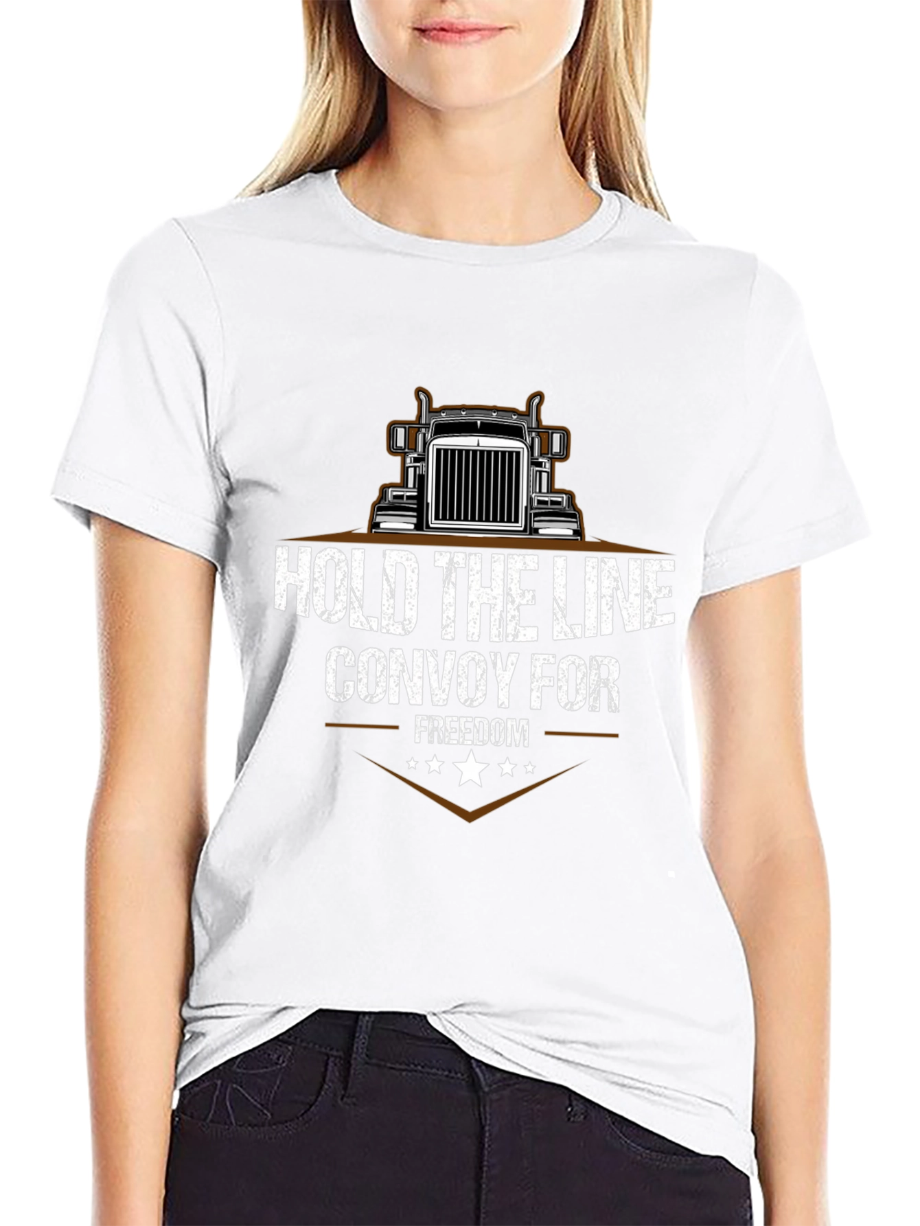 Hold The Line Trucker T-Shirt