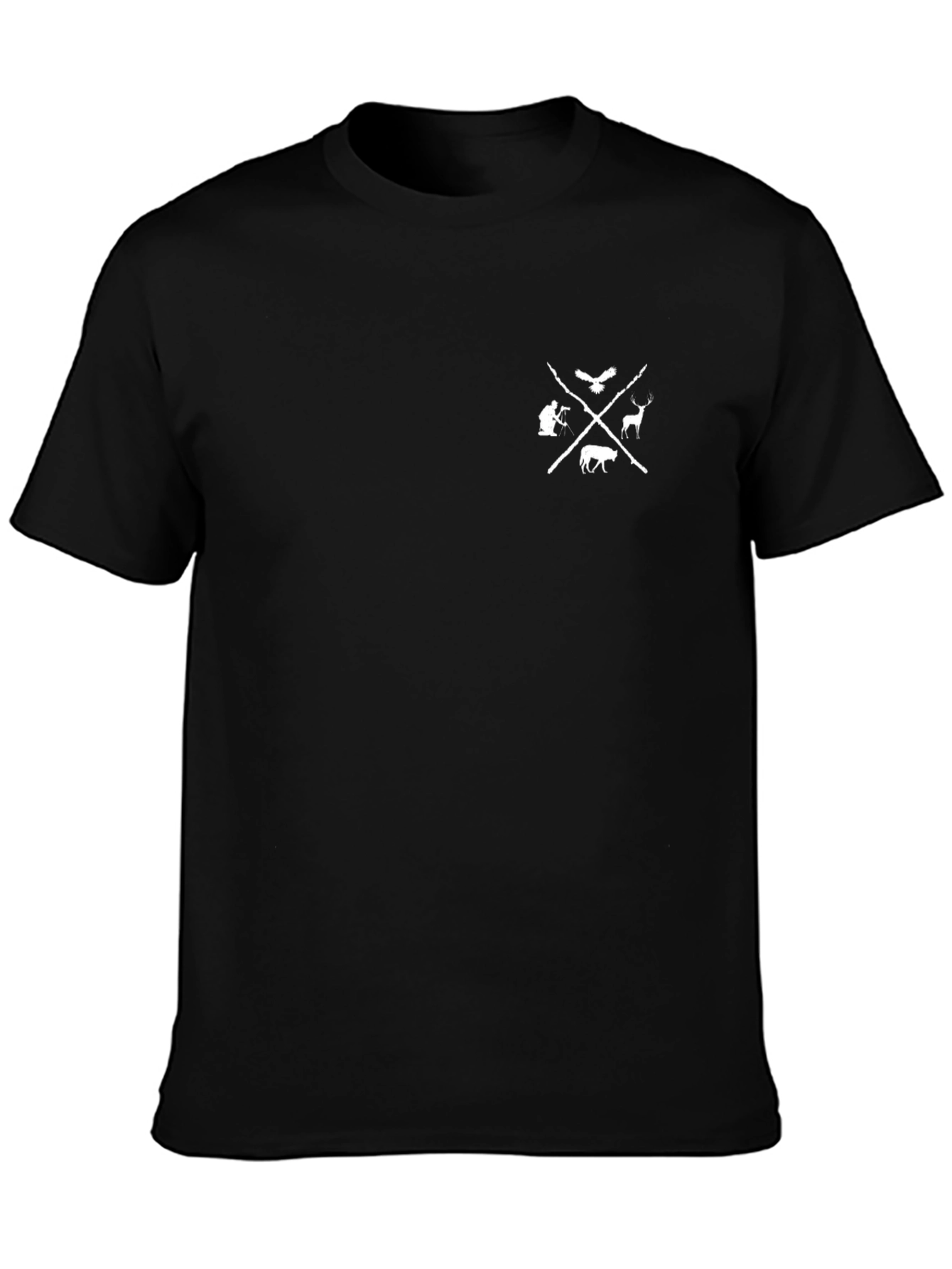 Hunting Emblem Black T-Shirt