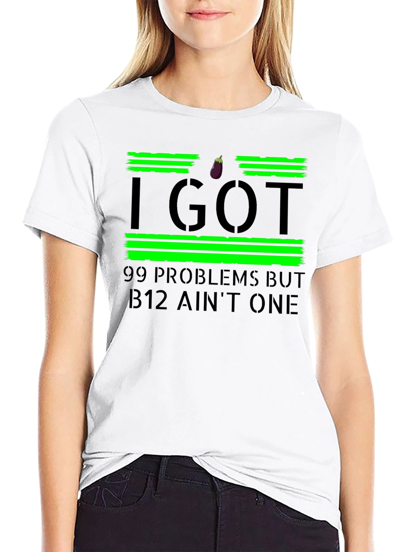 99 Problems B12 Aint One Black T-Shirt