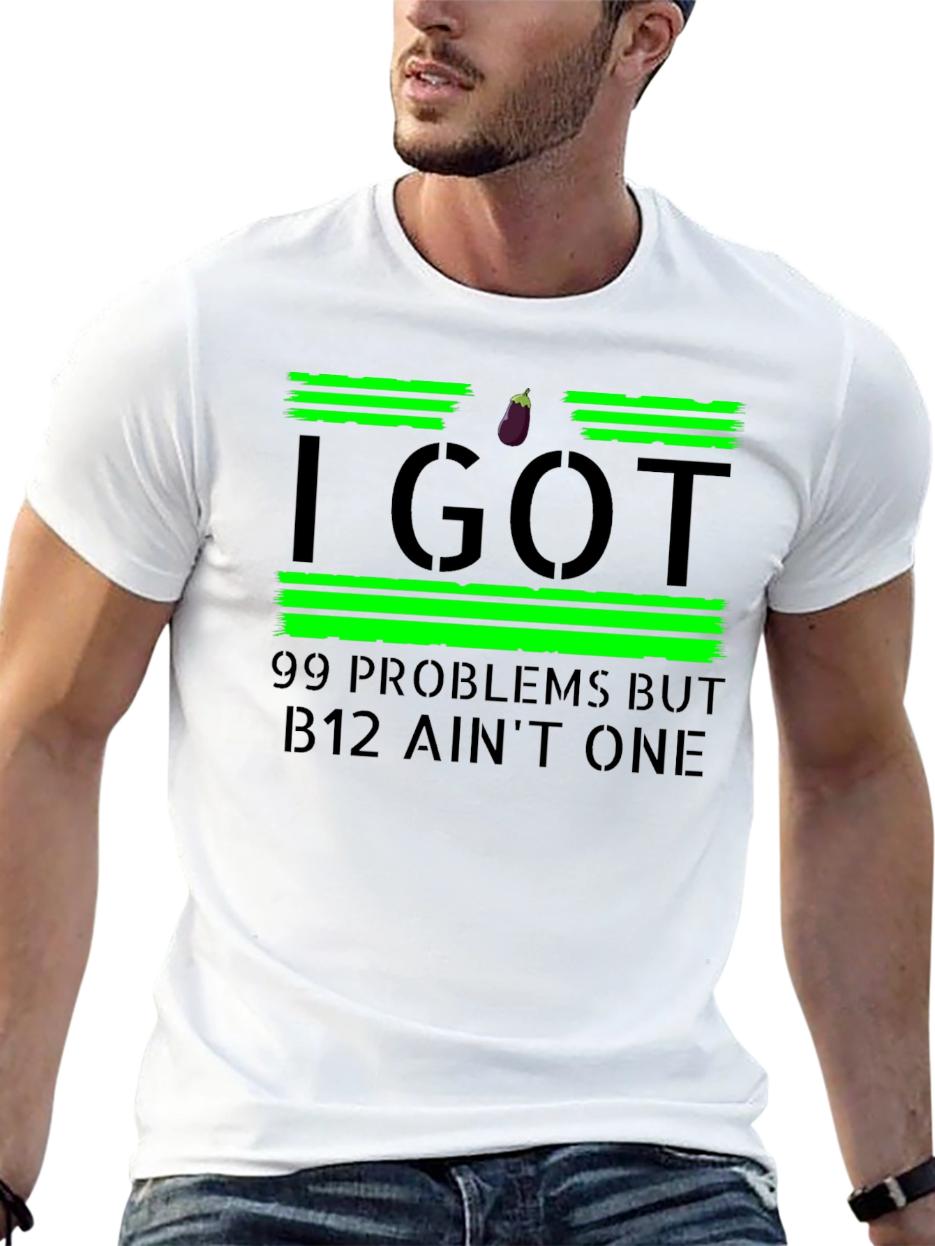 99 Problems B12 Aint One Black T-Shirt