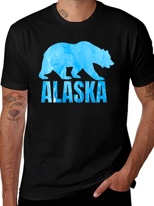 Alaska Bear T-Shirt - Black Graphic Tee