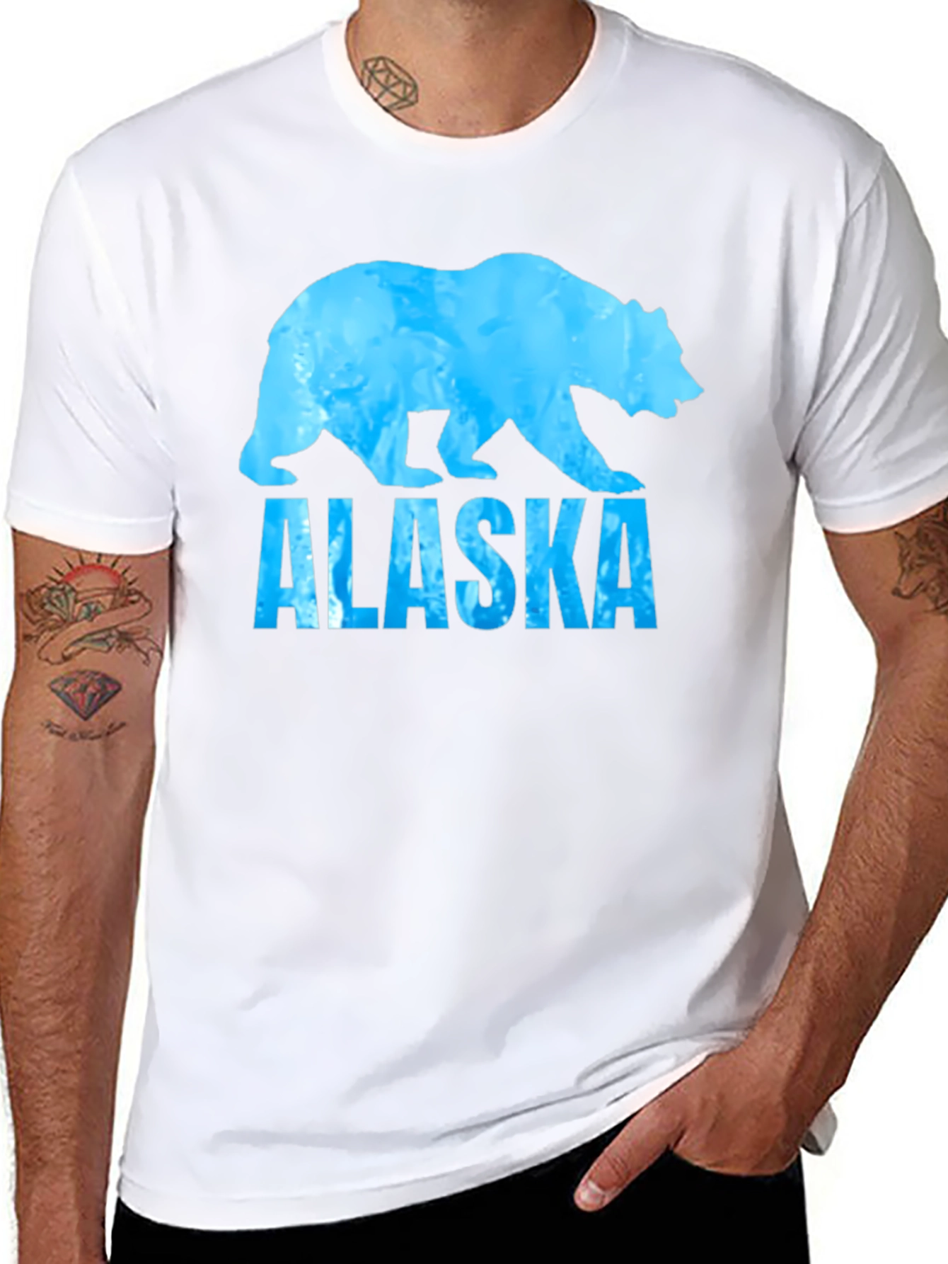 Alaska Bear T-Shirt - Black Graphic Tee