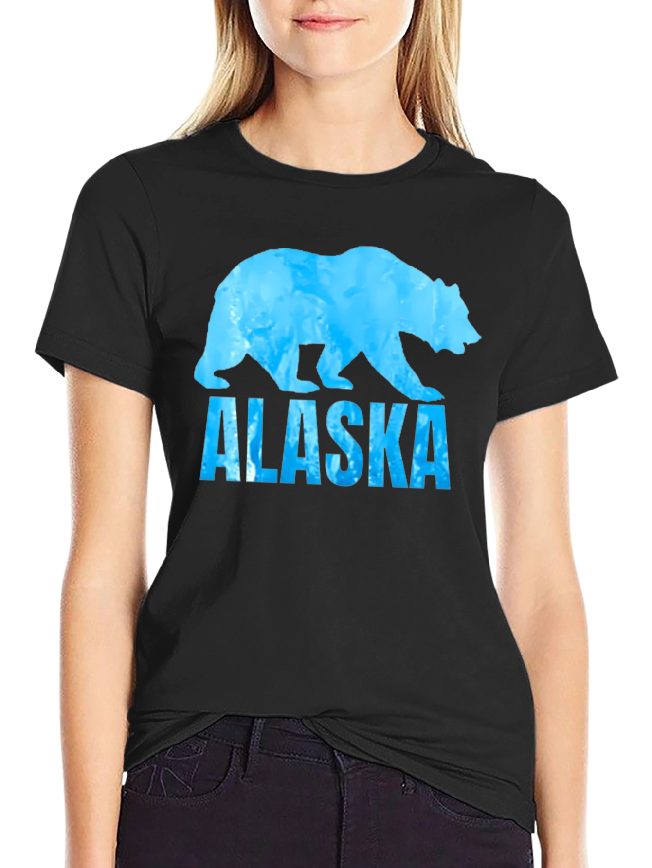Alaska Bear T-Shirt - Black Graphic Tee