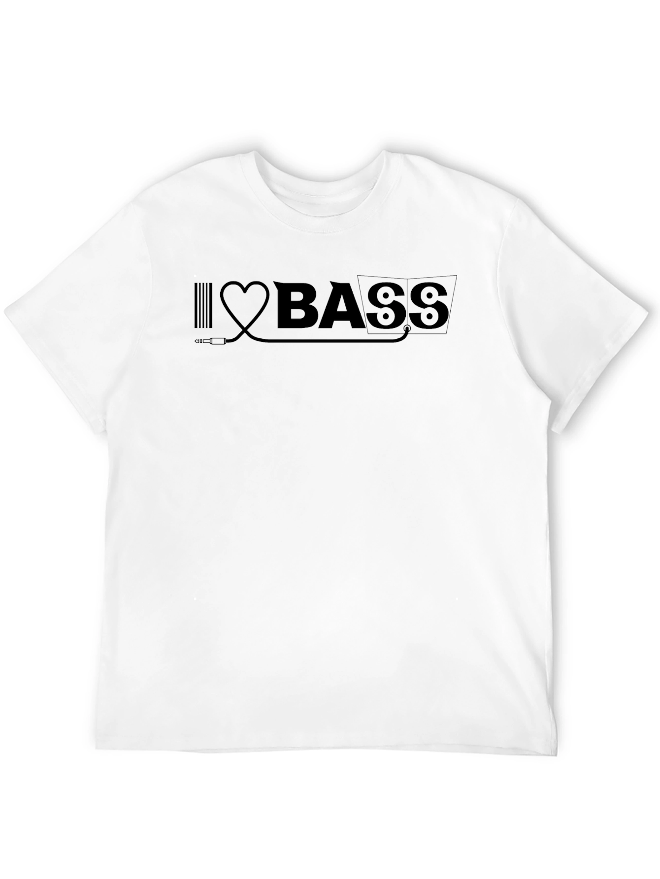 I Heart Bass Graphic Tee - Music Lover T-Shirt