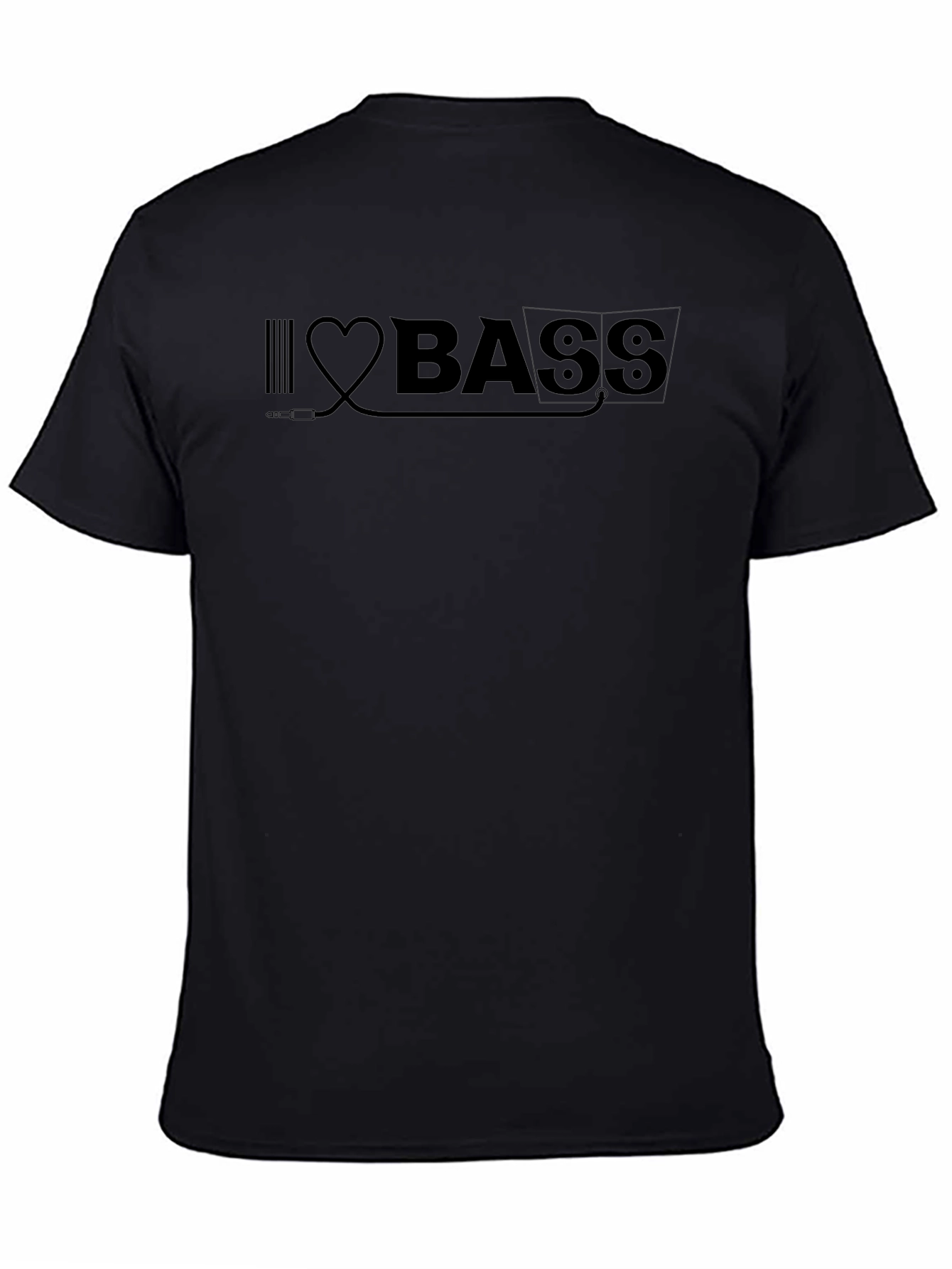 I Heart Bass Graphic Tee - Music Lover T-Shirt