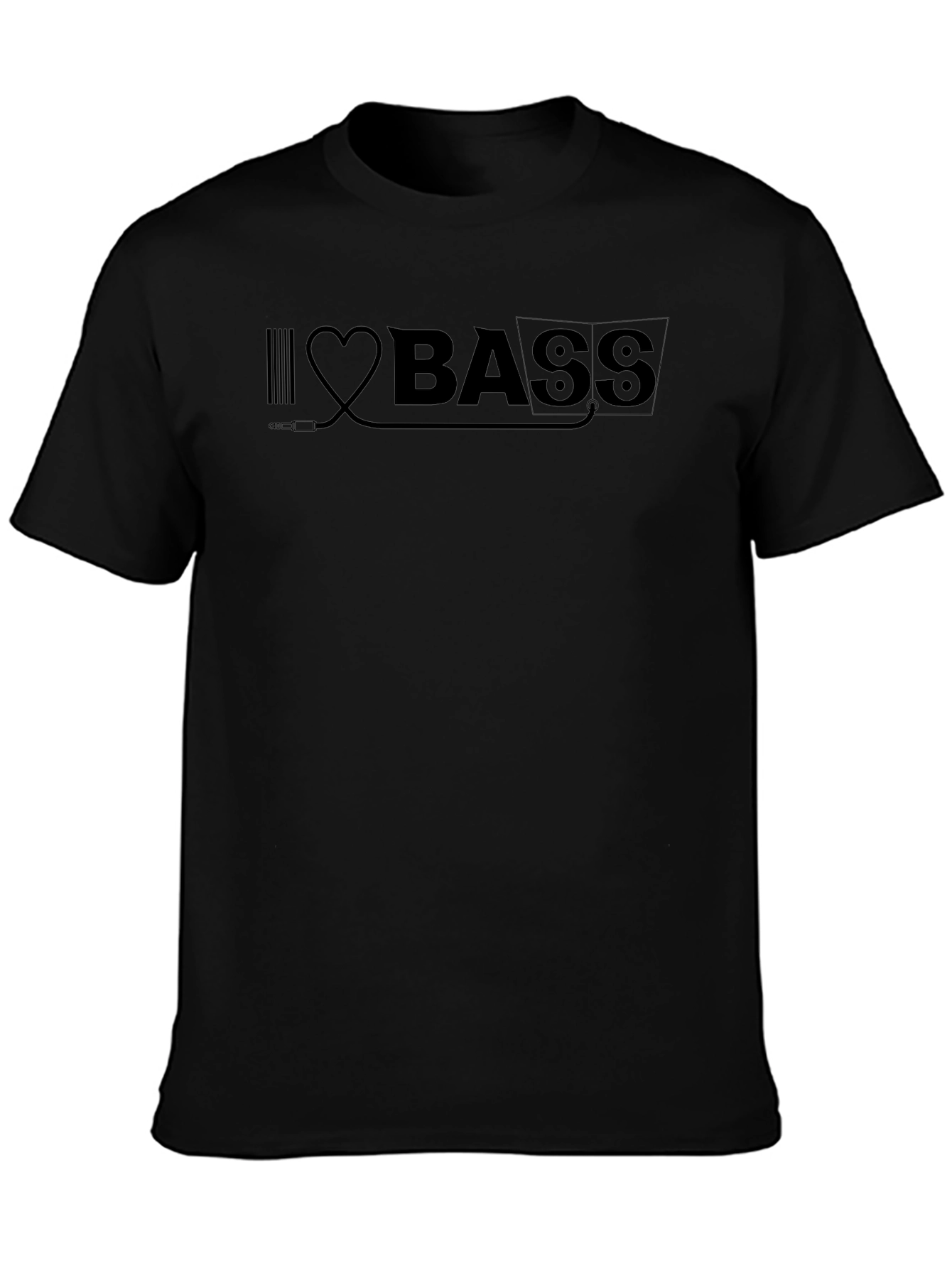 I Heart Bass Graphic Tee - Music Lover T-Shirt