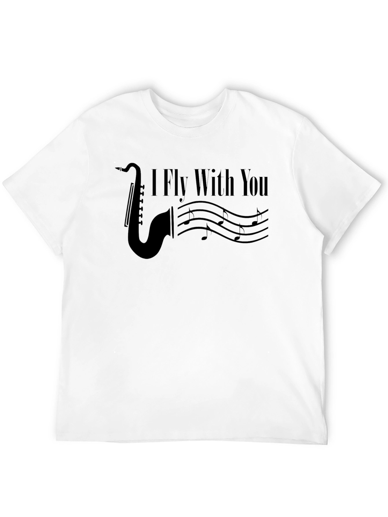 I Fly With You Saxophone Graphic Tee