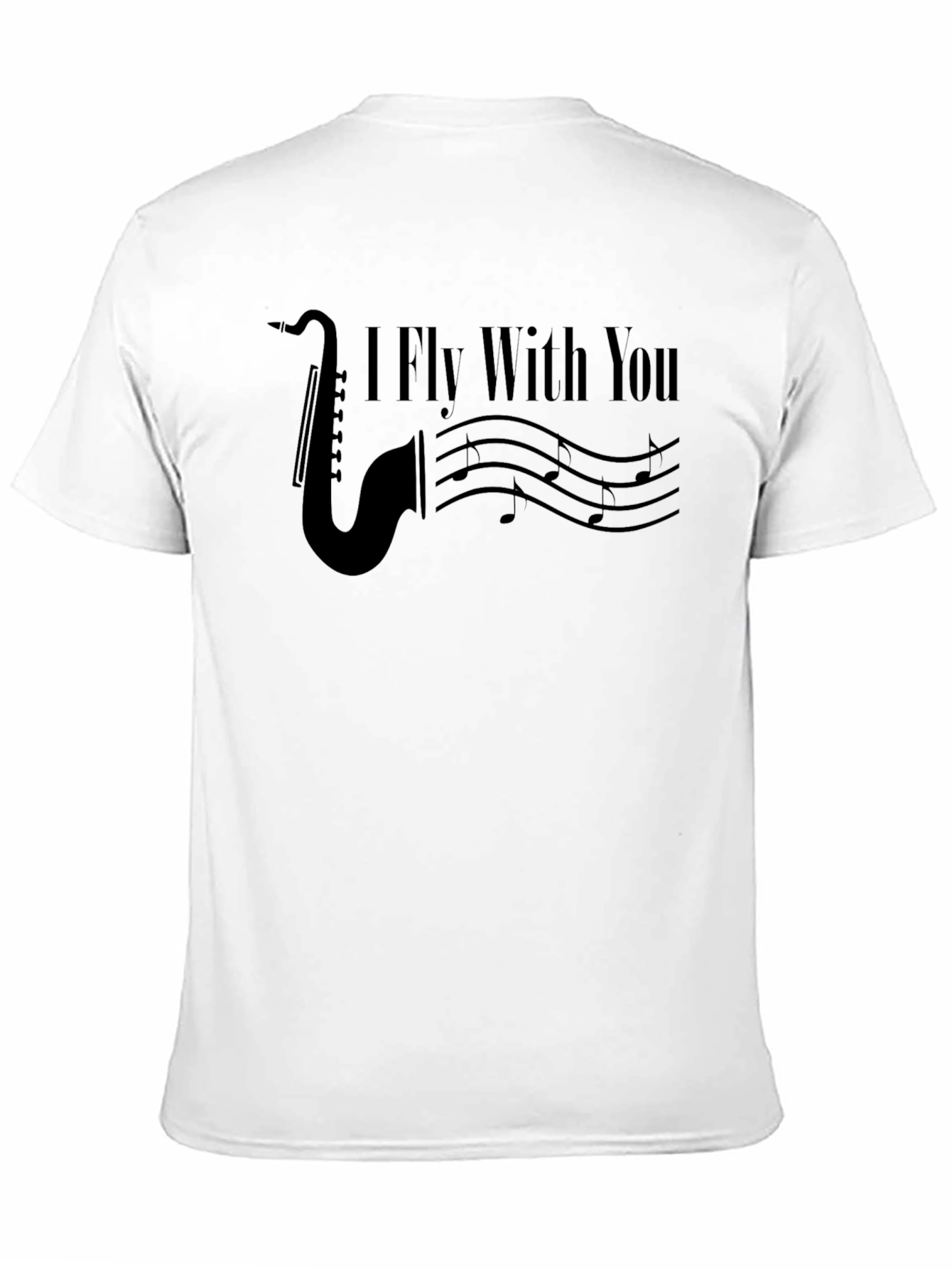 I Fly With You Saxophone Graphic Tee