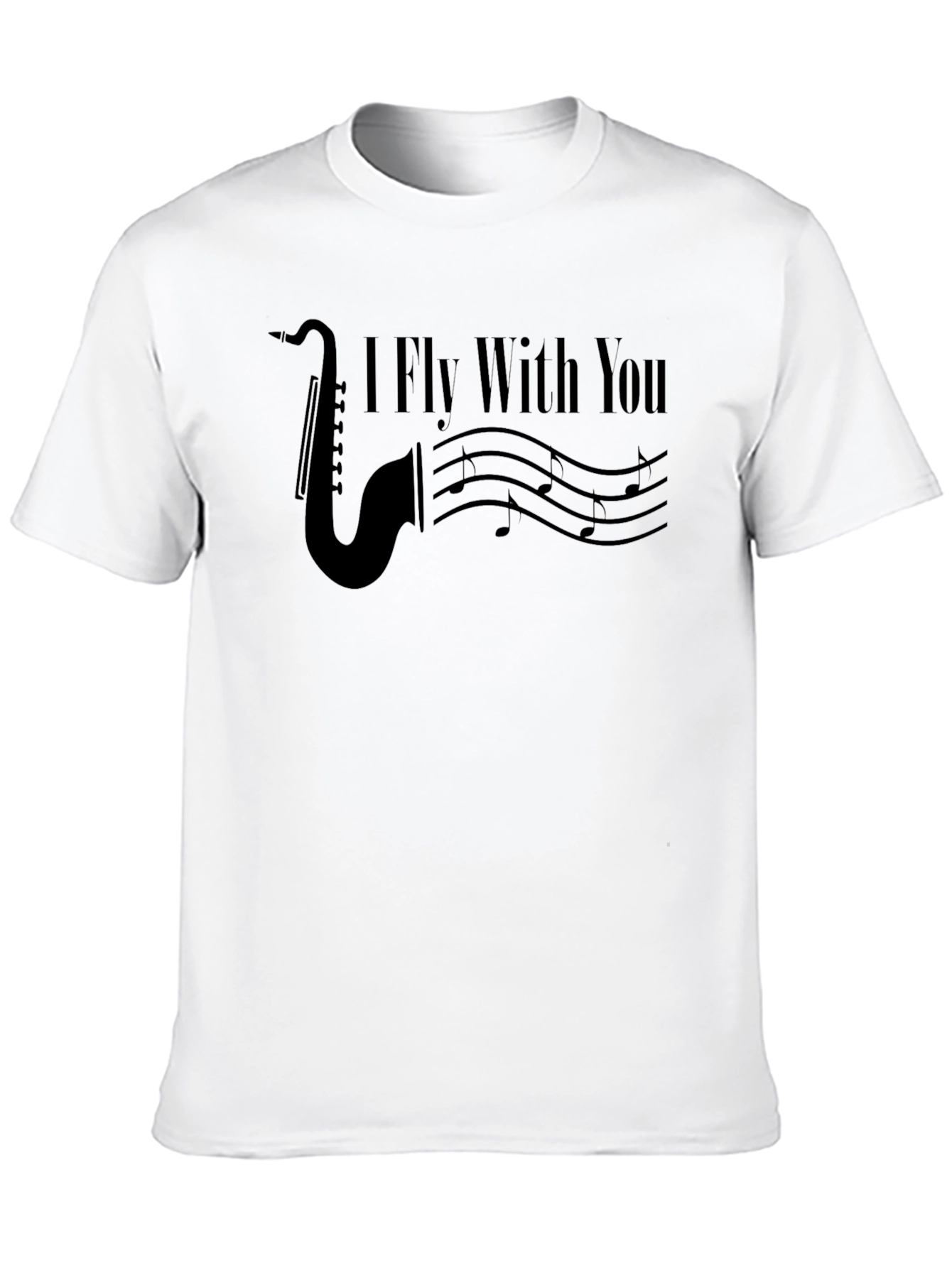 I Fly With You Saxophone Graphic Tee