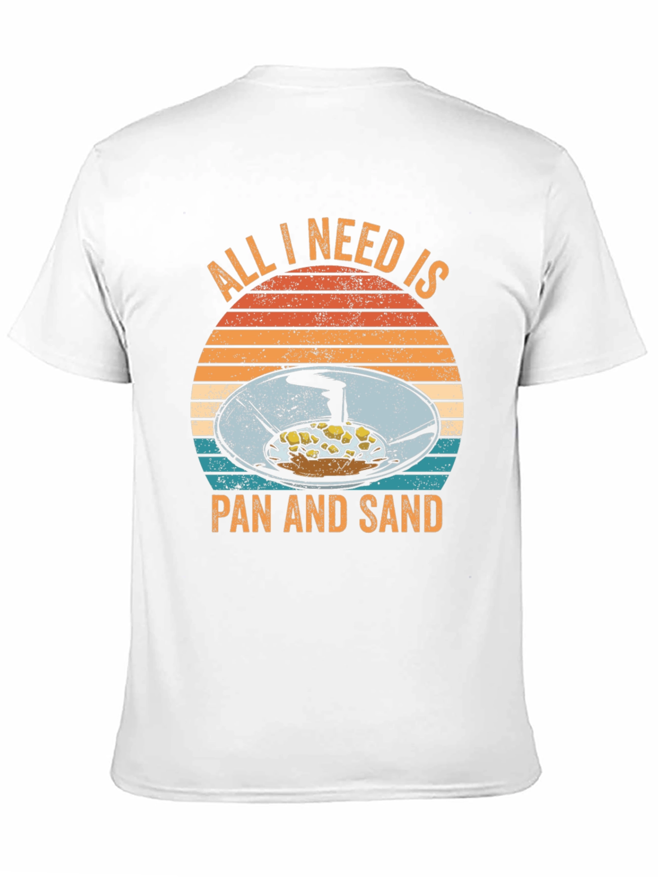All I Need Is Pan and Sand Black T-Shirt