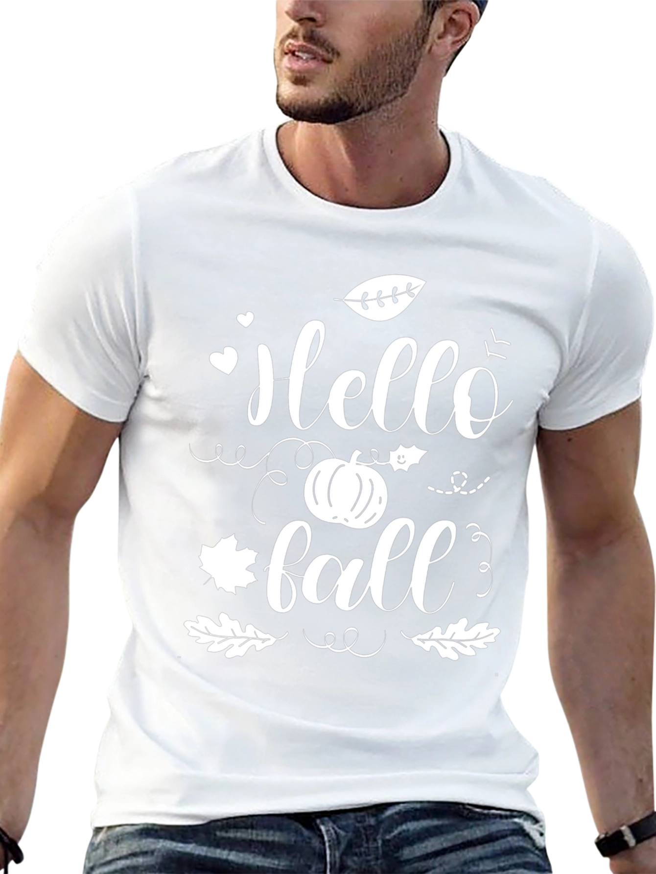Hello Fall Graphic Tee - Black