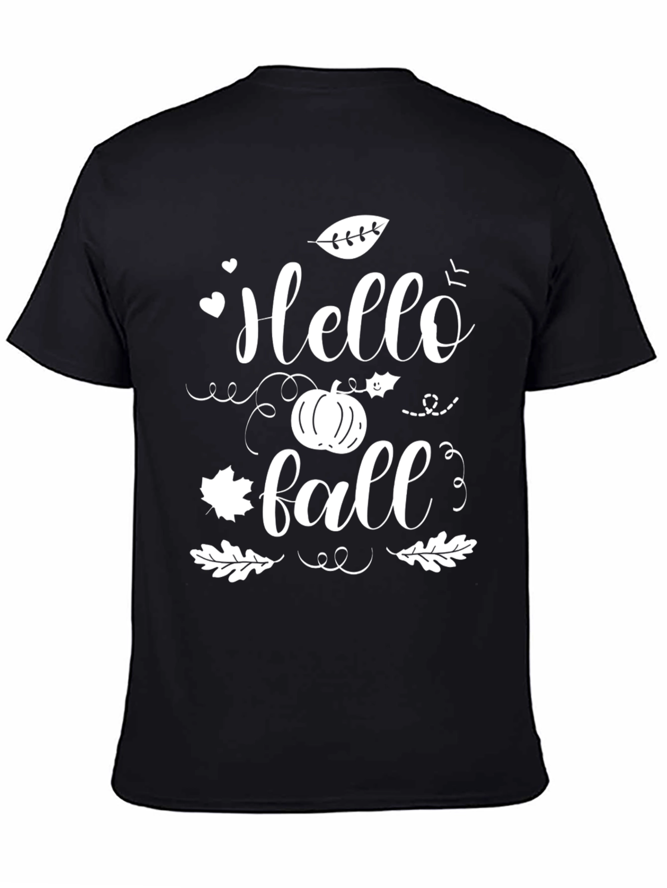 Hello Fall Graphic Tee - Black