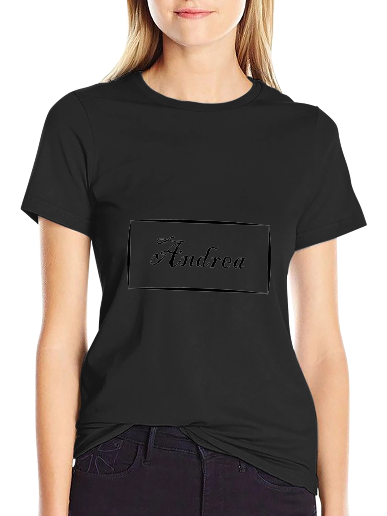 Andrea Black T-Shirt - Casual Comfort