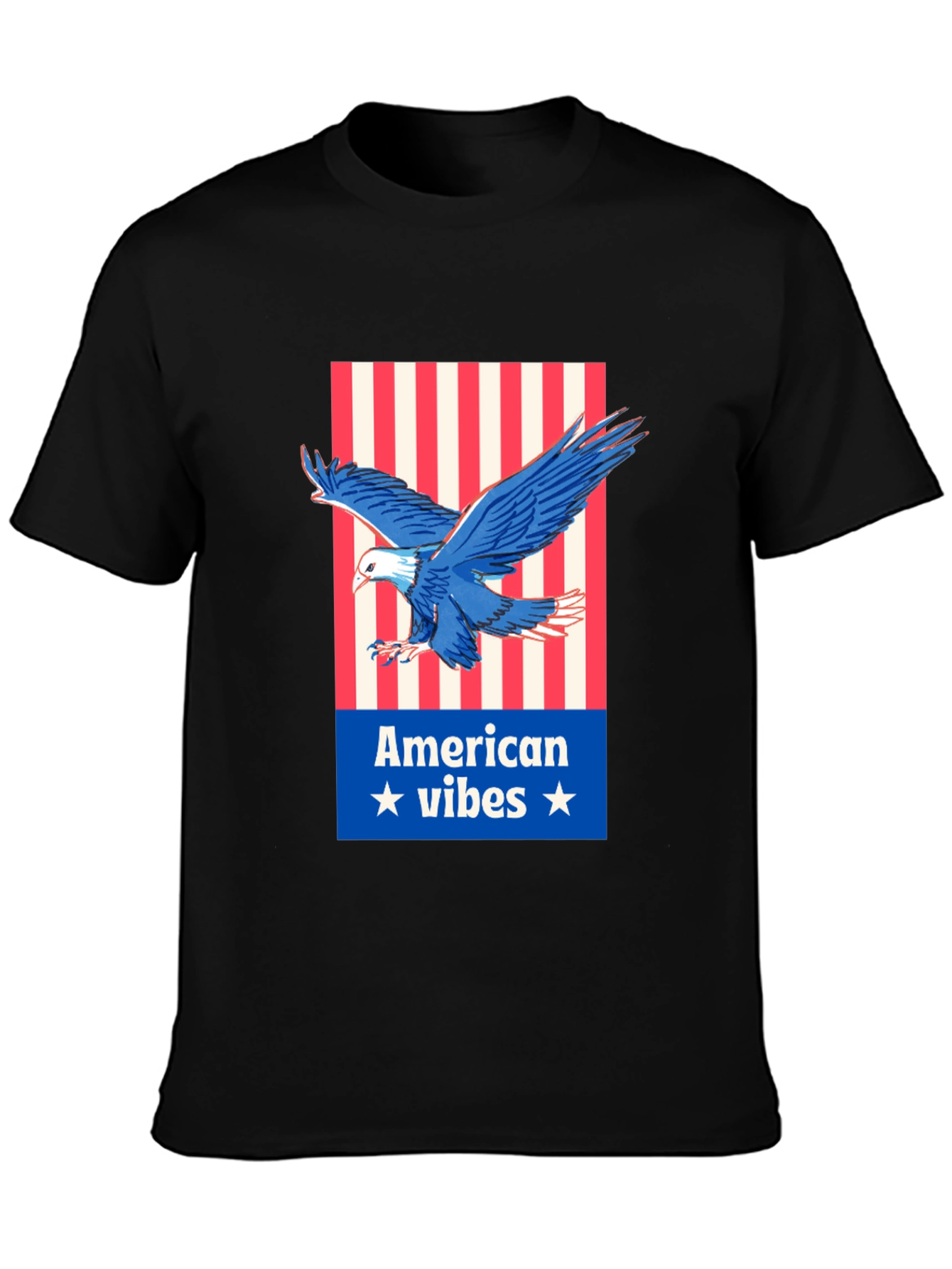 American Vibes Eagle Graphic Tee - Patriotic Style