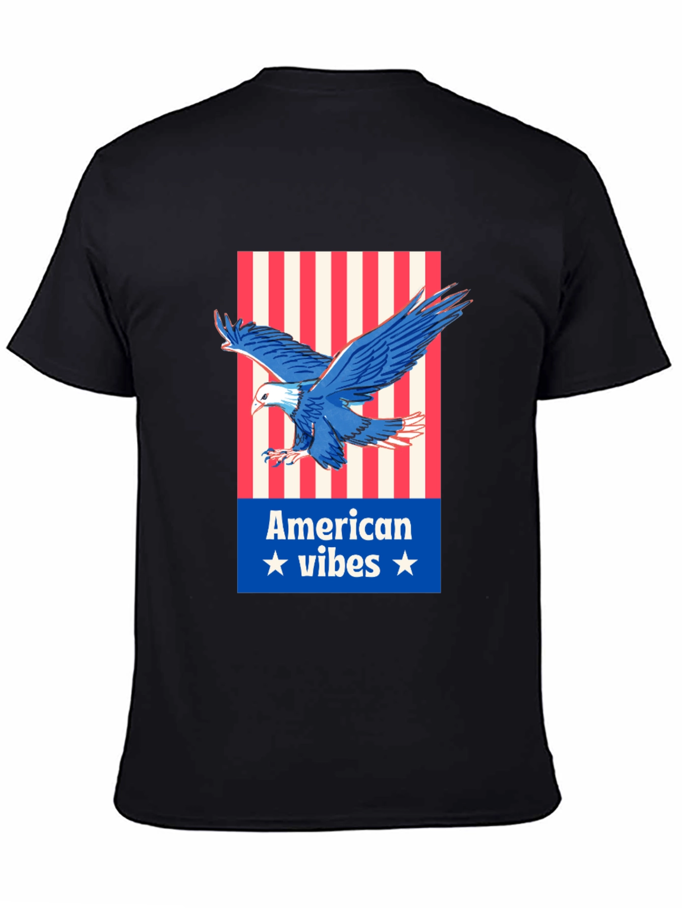 American Vibes Eagle Graphic Tee - Patriotic Style