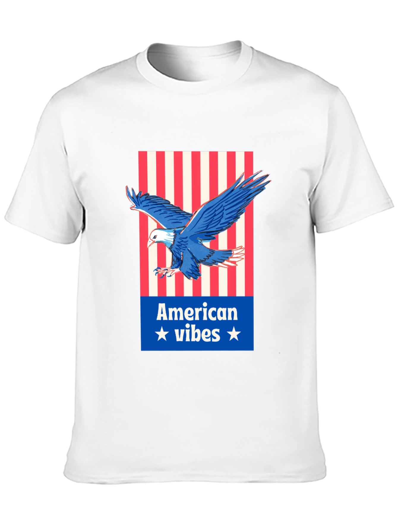 American Vibes Eagle Graphic Tee - Patriotic Style