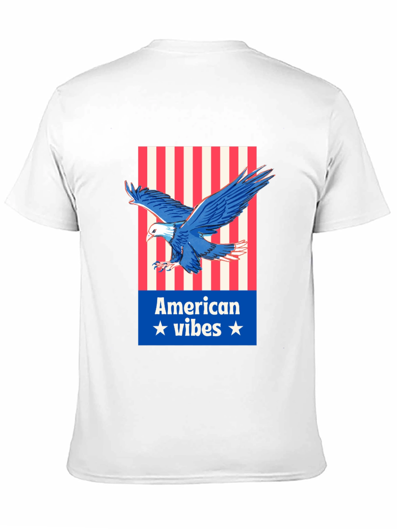 American Vibes Eagle Graphic Tee - Patriotic Style