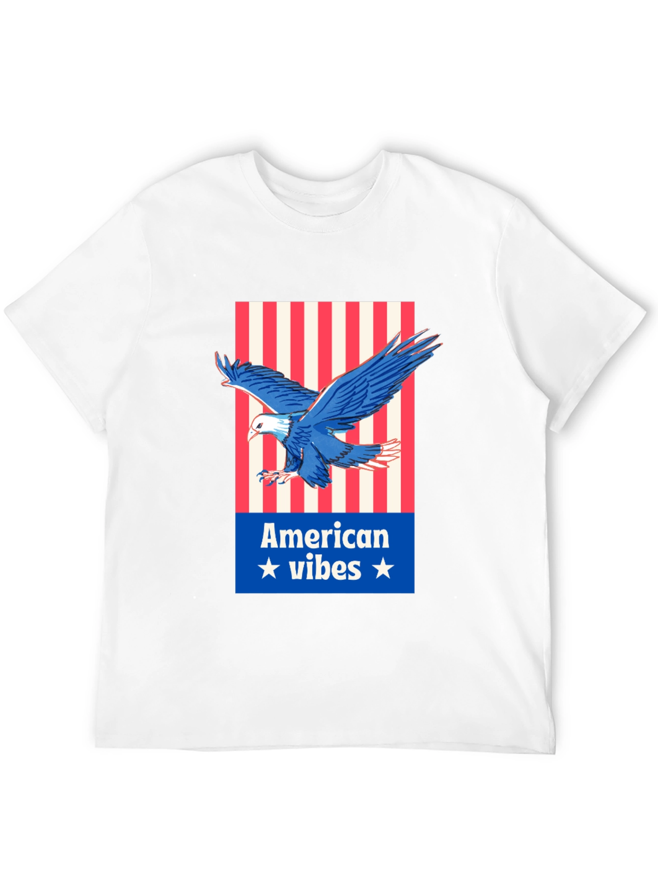 American Vibes Eagle Graphic Tee - Patriotic Style