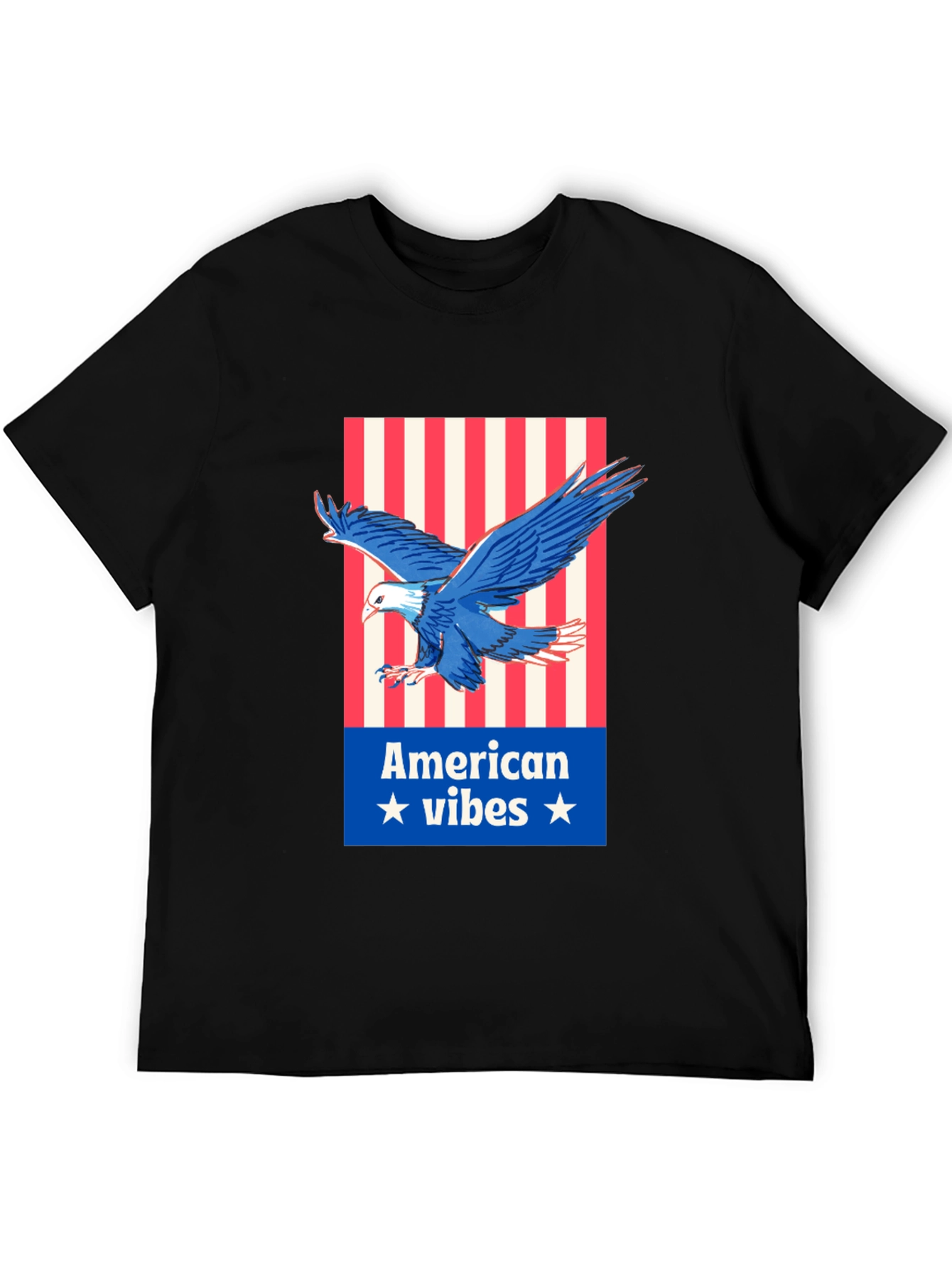 American Vibes Eagle Graphic Tee - Patriotic Style