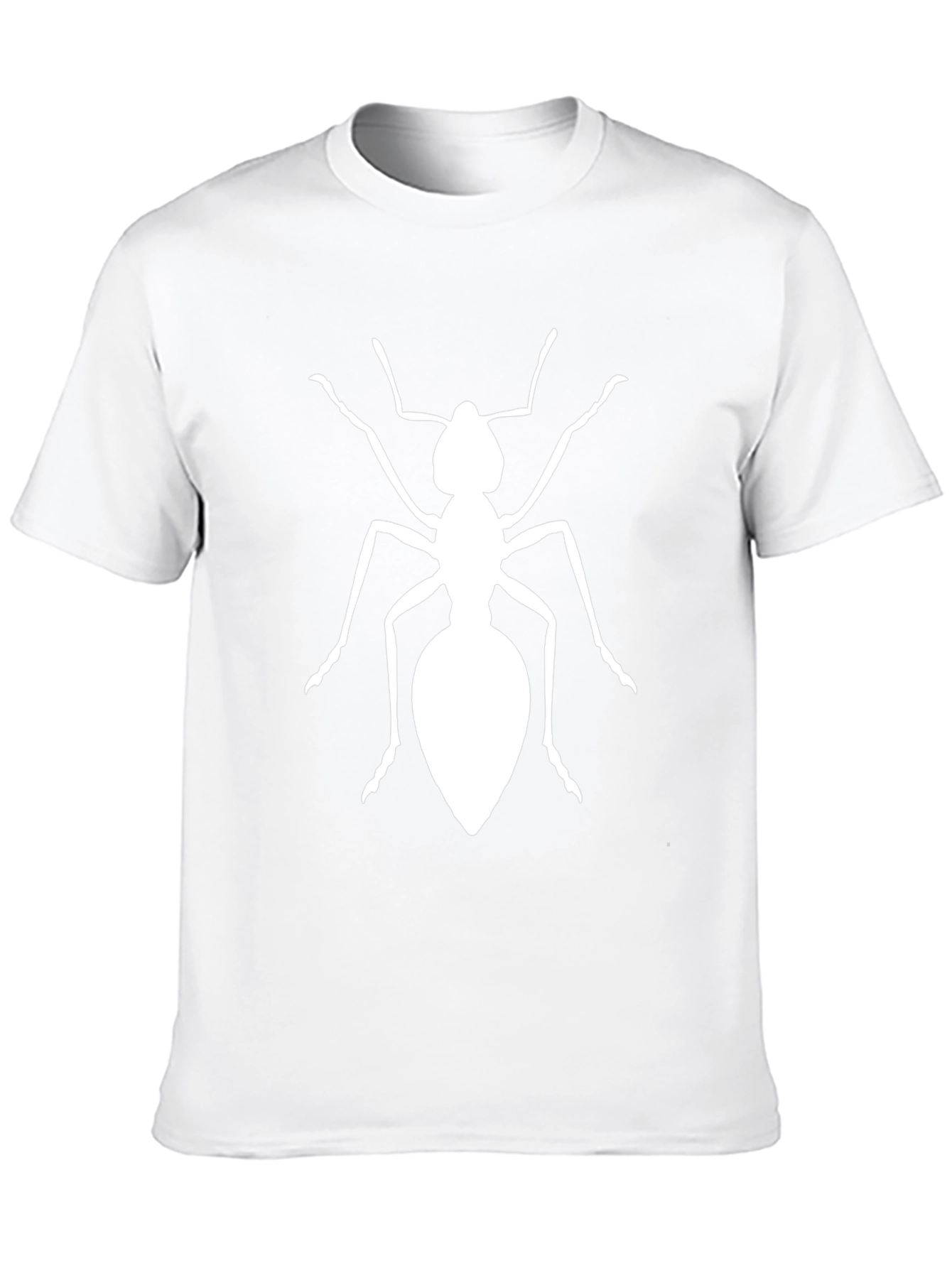 Ant Graphic Tee - Black Cotton Casual