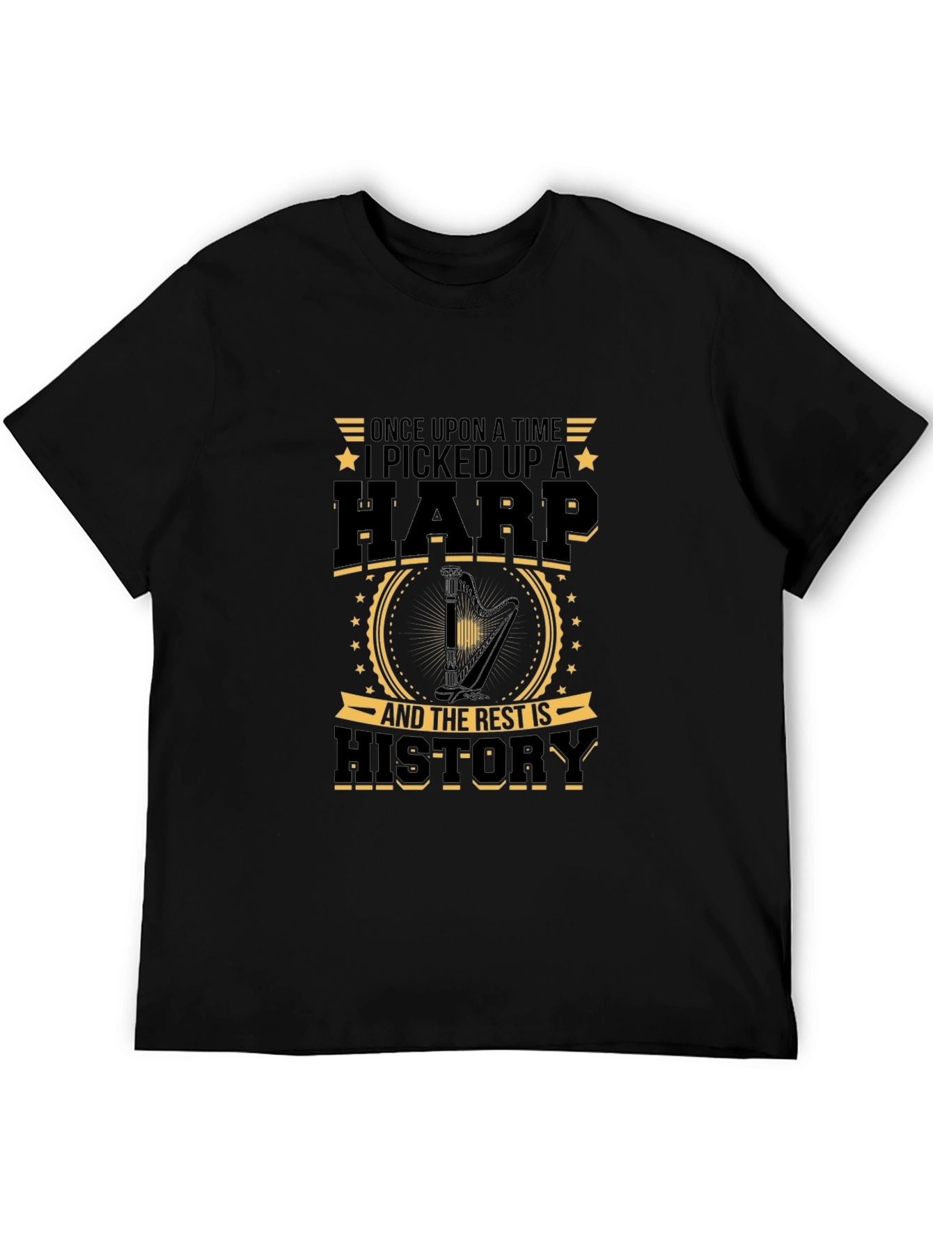 Harp History Graphic T-Shirt - Musician Tee