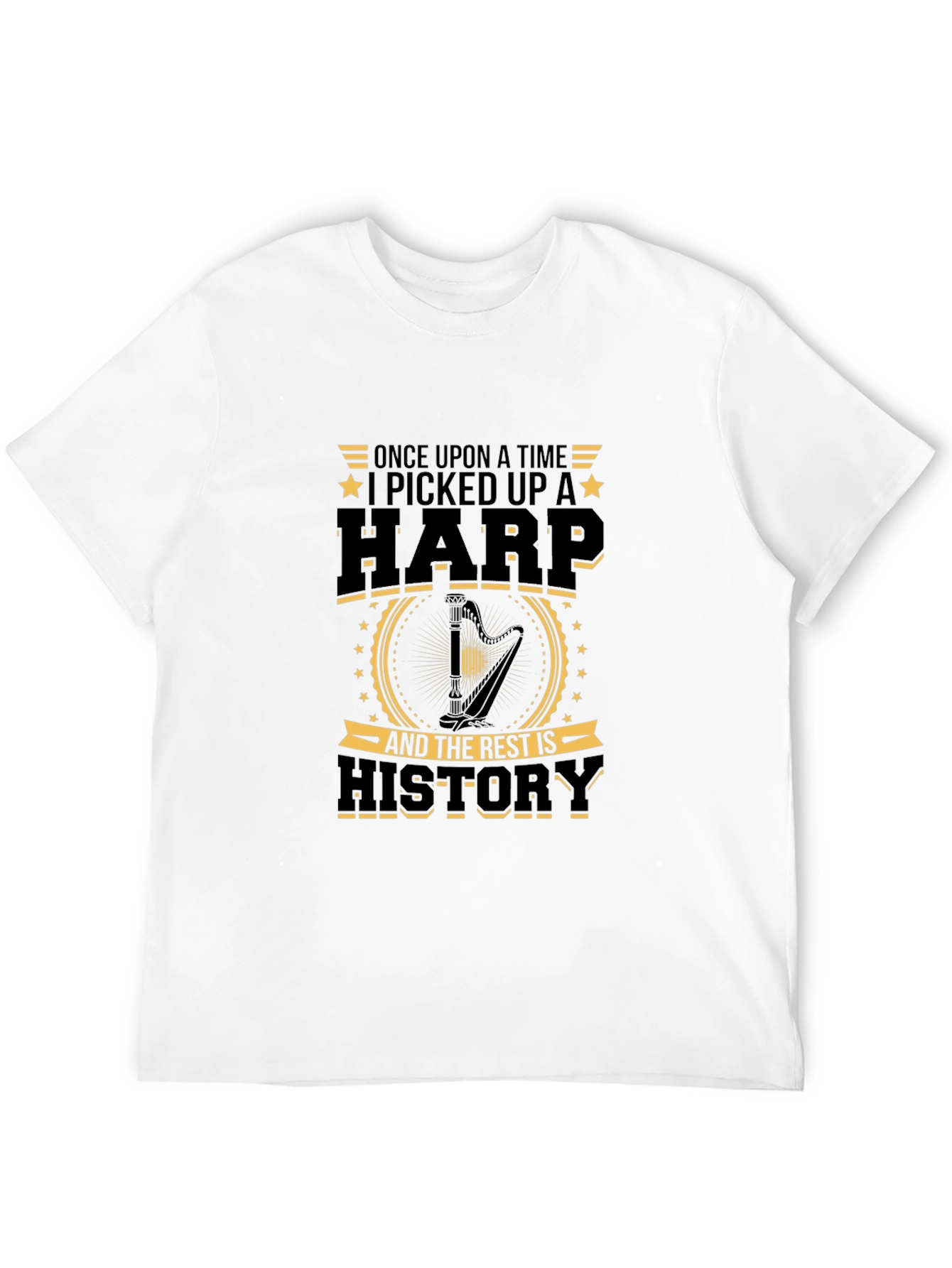 Harp History Graphic T-Shirt - Musician Tee