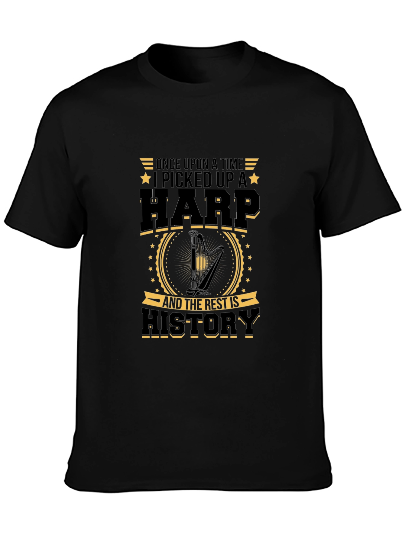 Harp History Graphic T-Shirt - Musician Tee