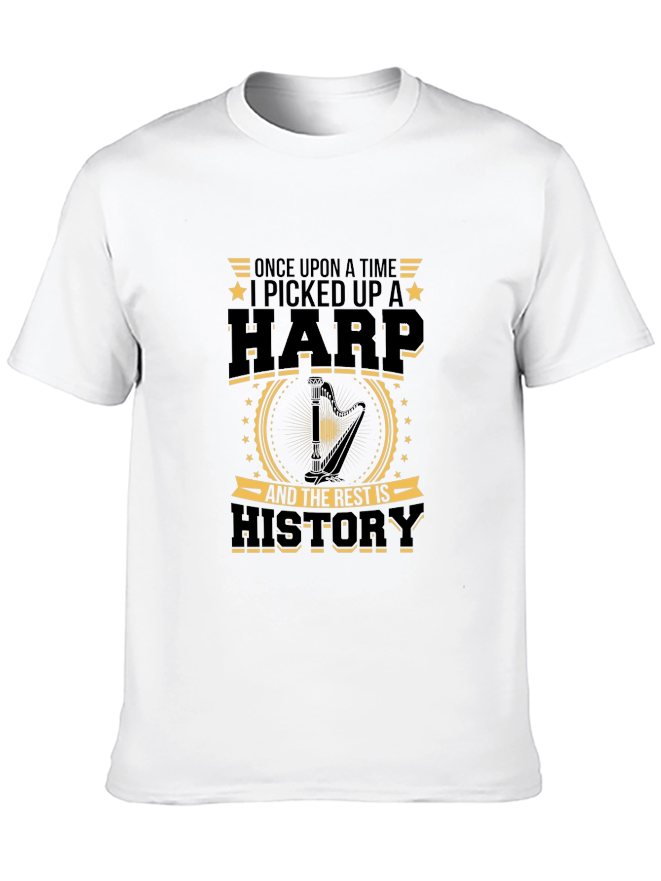 Harp History Graphic T-Shirt - Musician Tee