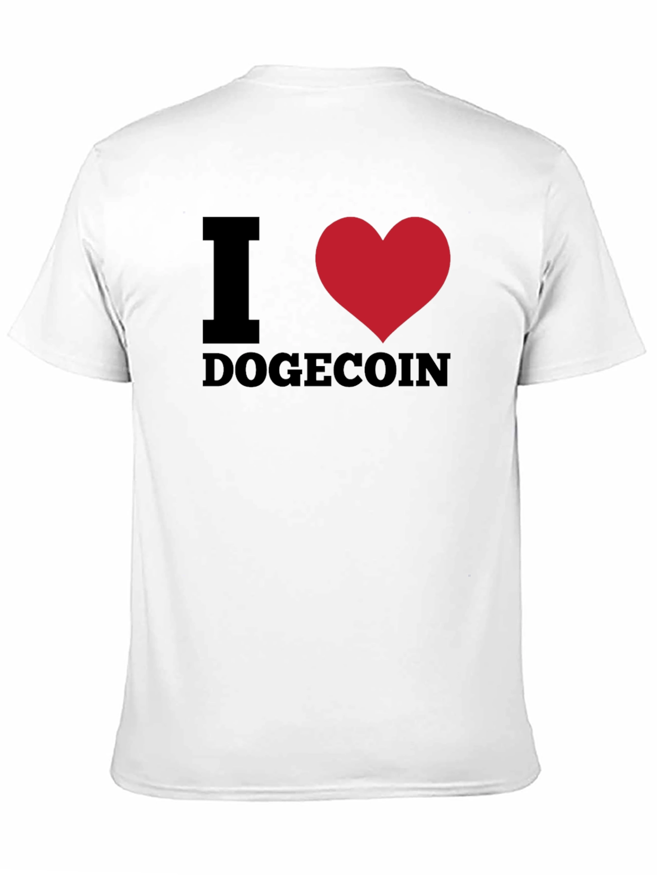 I Heart Dogecoin Black T-Shirt
