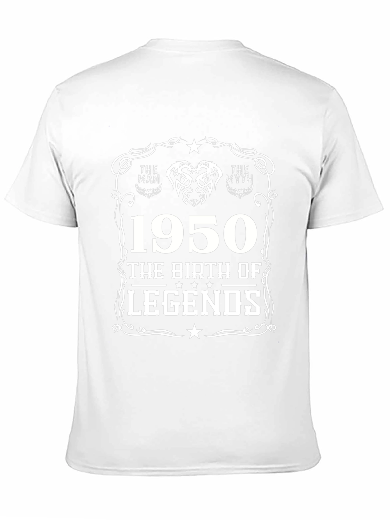 1950 Birth of Legends Black T-Shirt