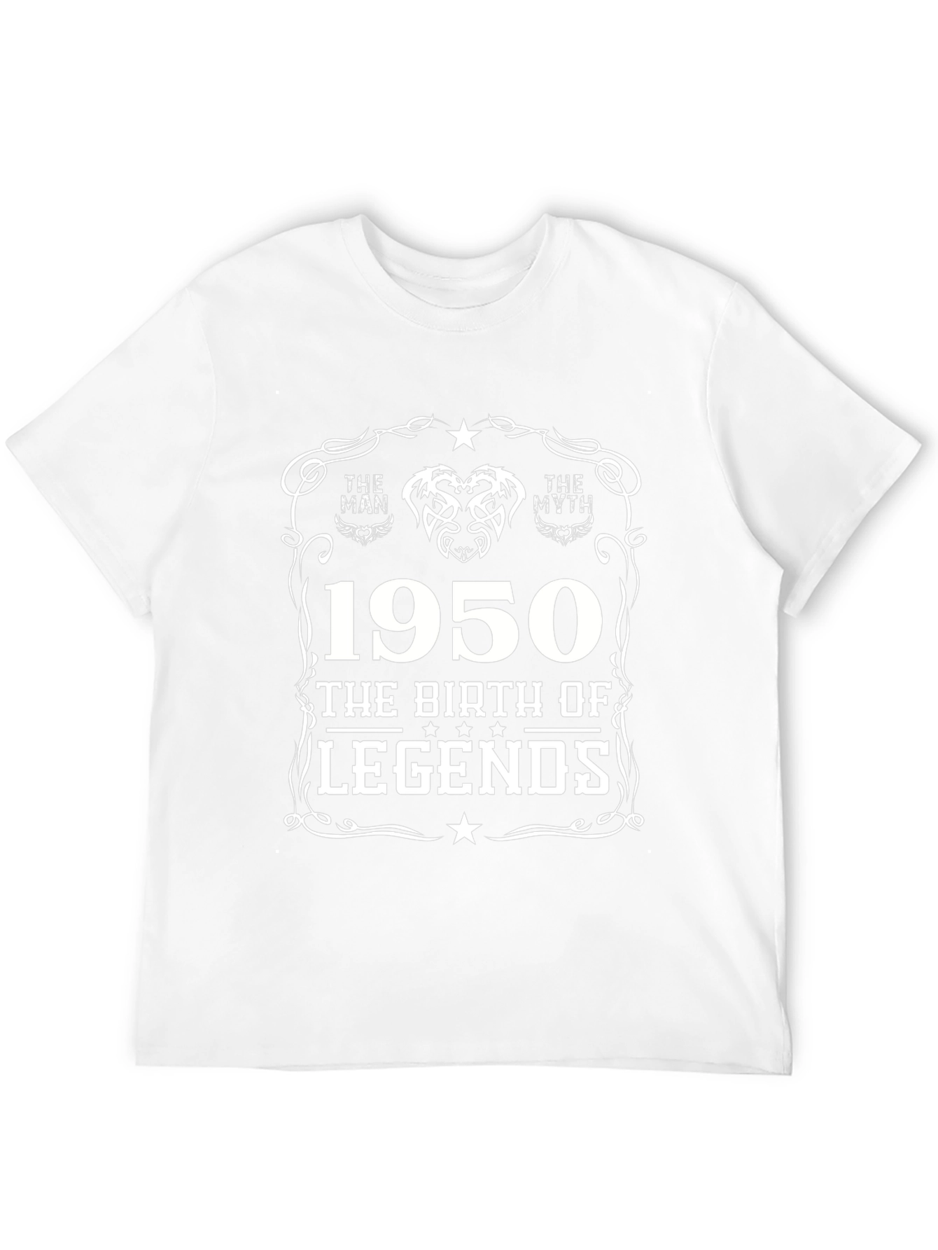 1950 Birth of Legends Black T-Shirt
