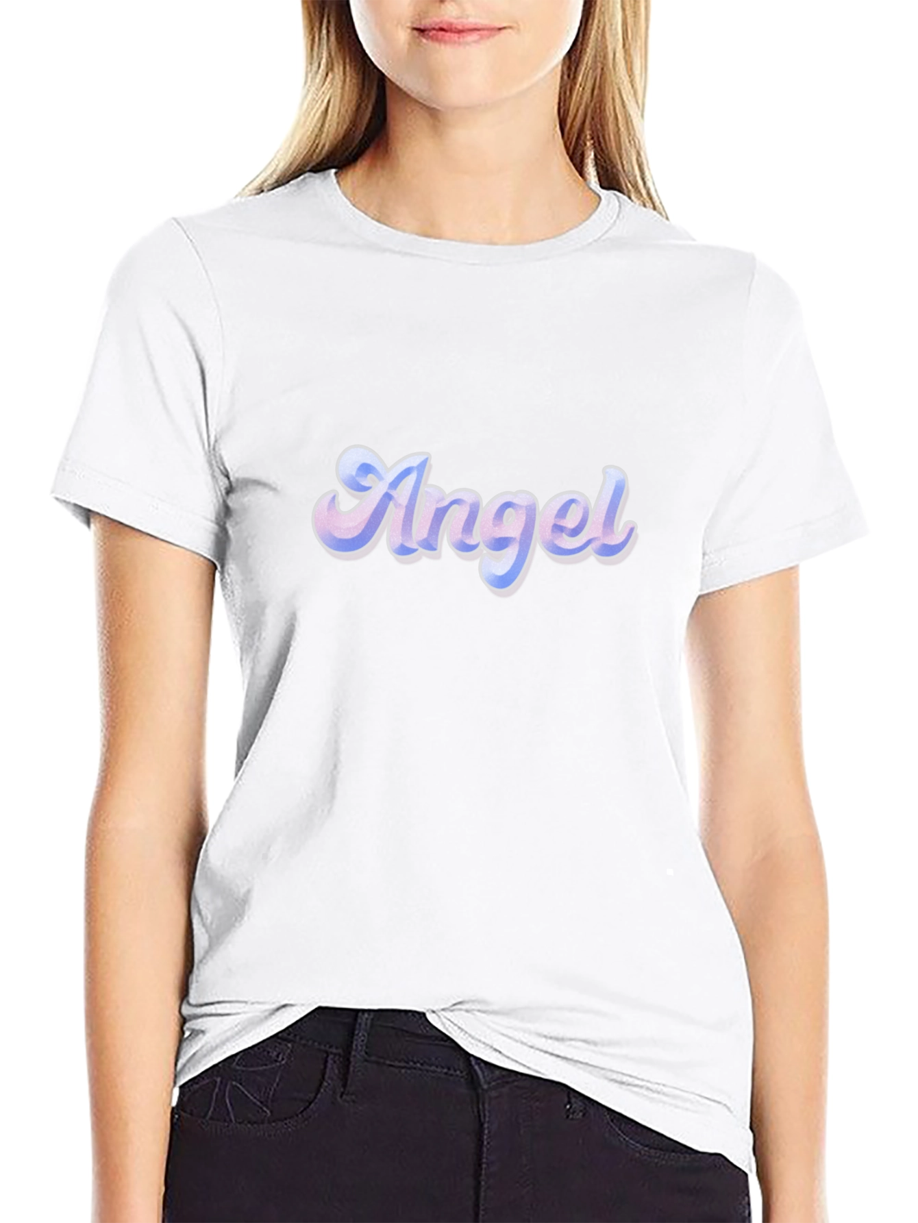 Angel Graphic Black T-Shirt