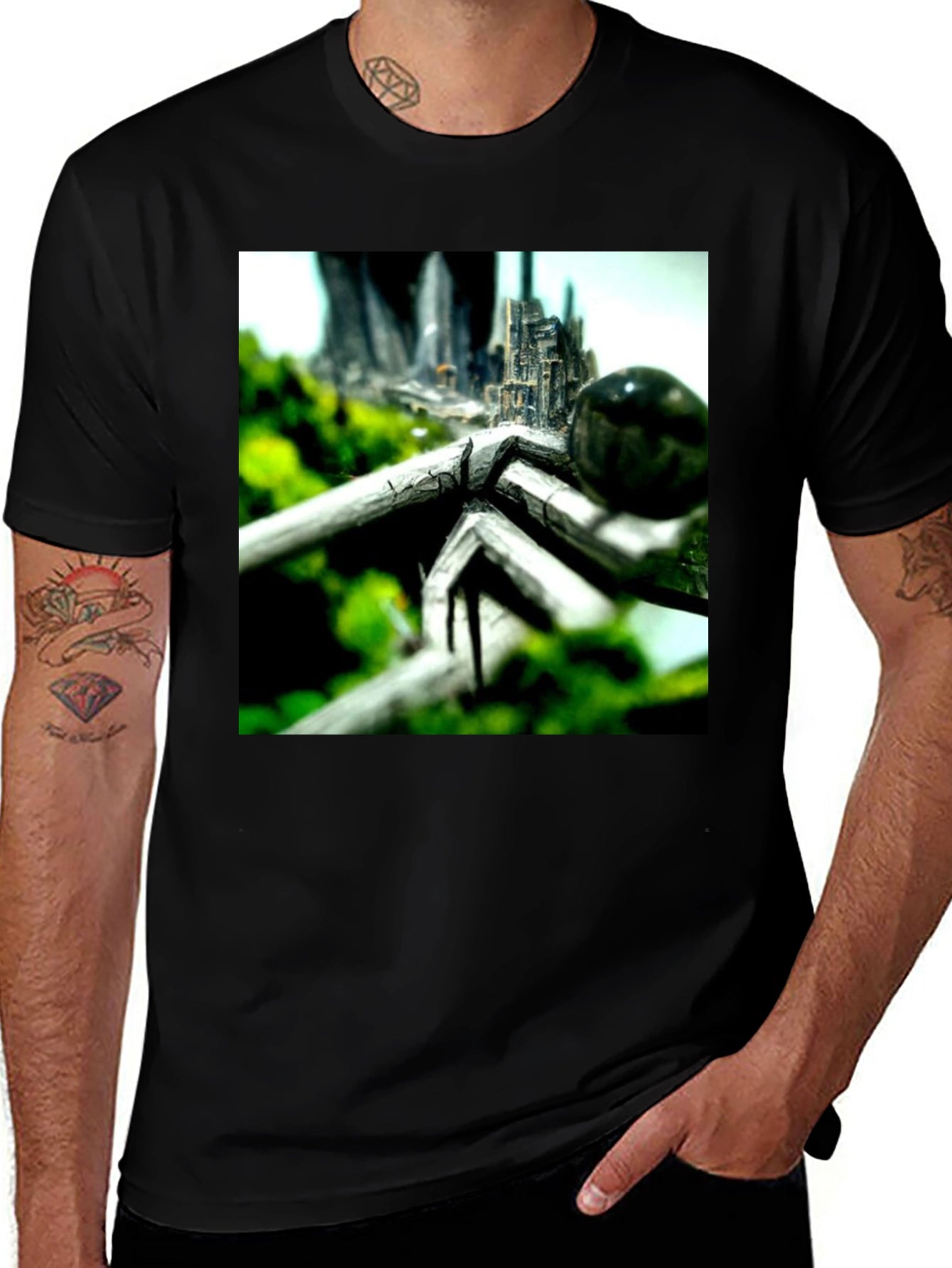 Abstract Nature City T-Shirt