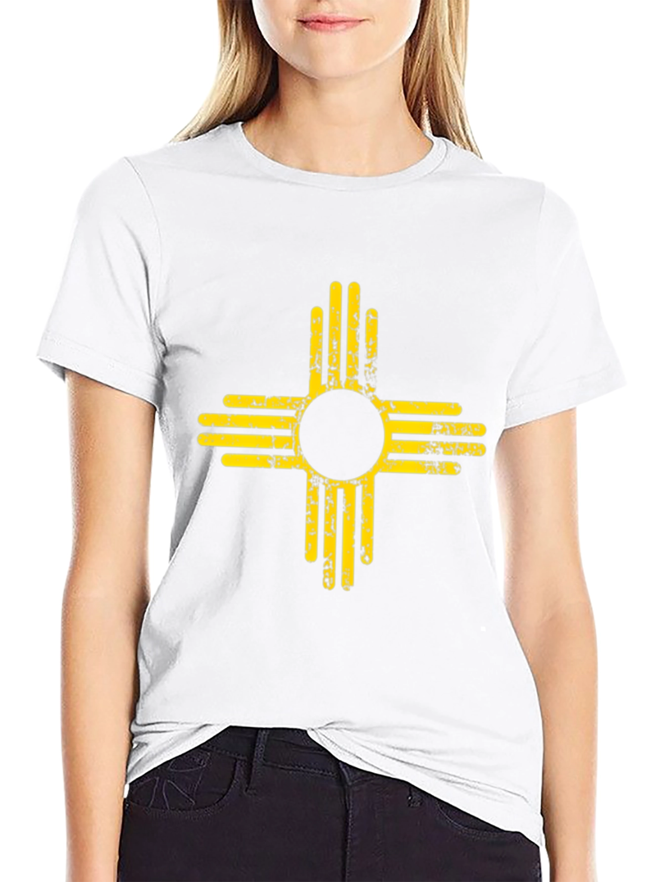 Albuquerque Zia Symbol Black T-Shirt