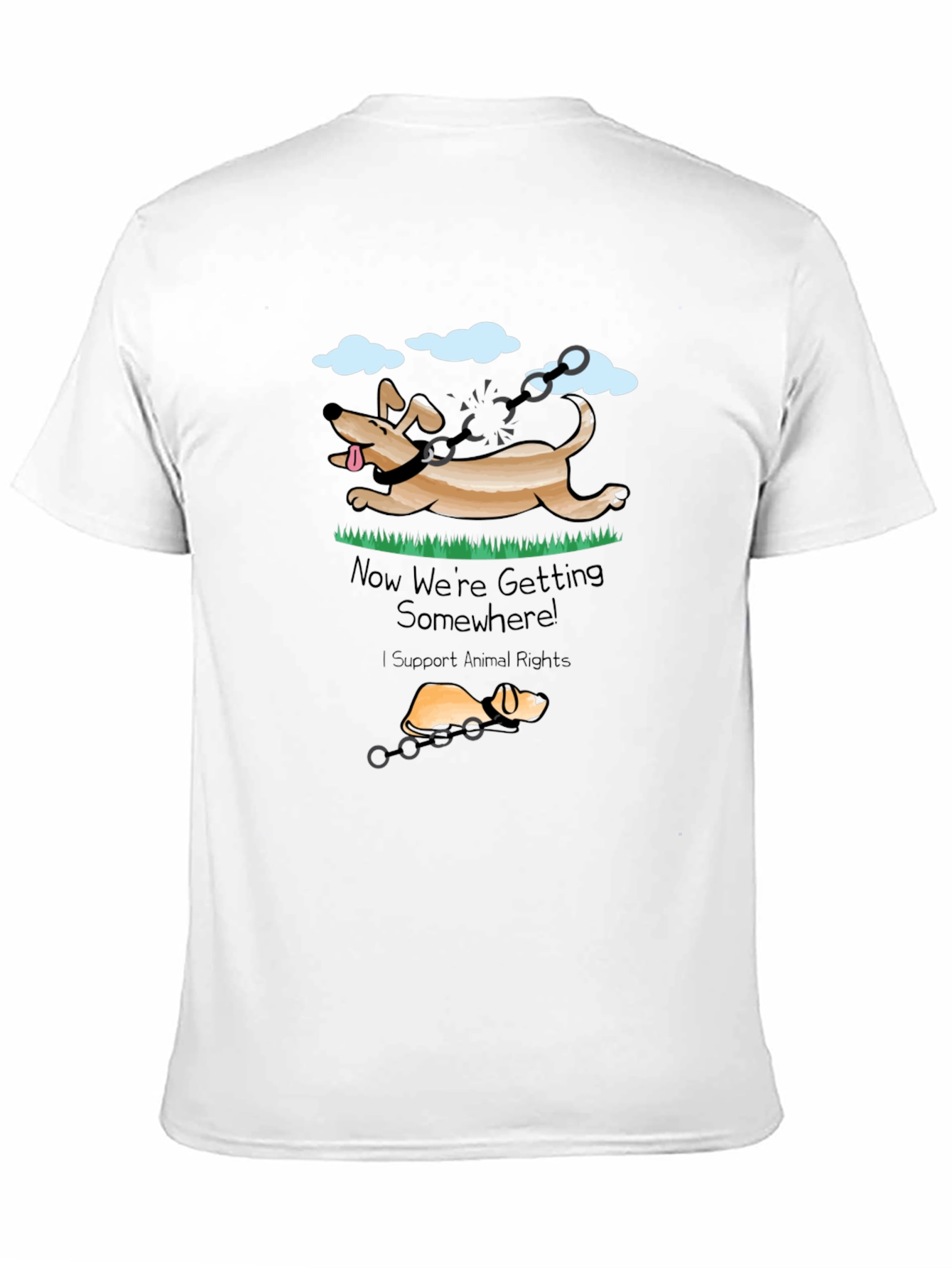 Animal Rights T-Shirt - Dog Liberation Design