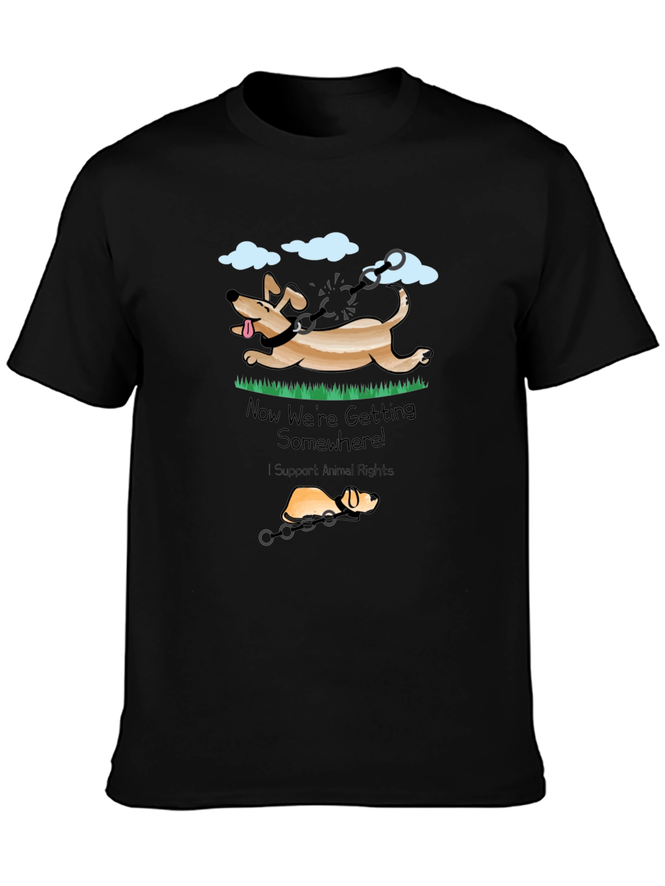 Animal Rights T-Shirt - Dog Liberation Design