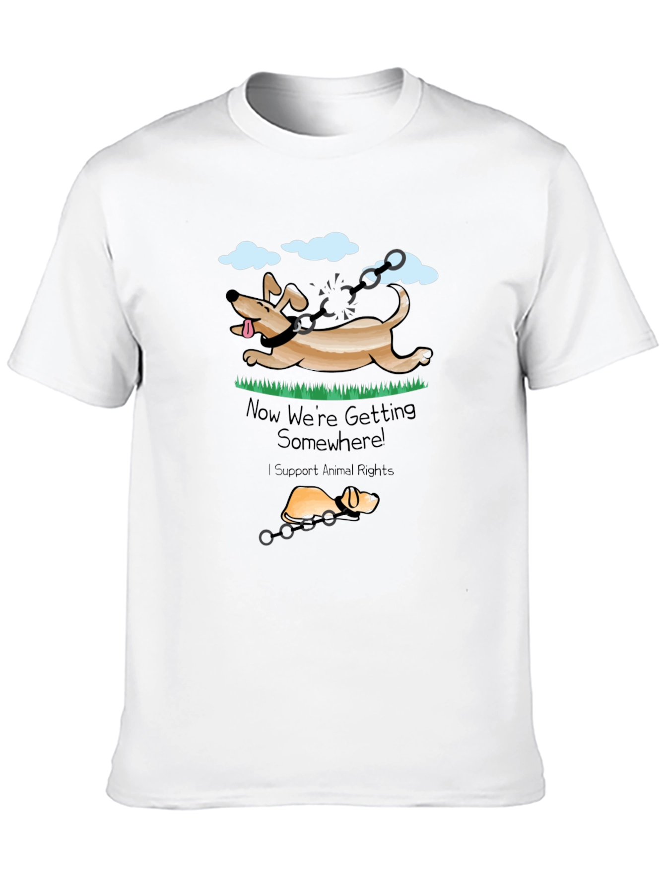 Animal Rights T-Shirt - Dog Liberation Design