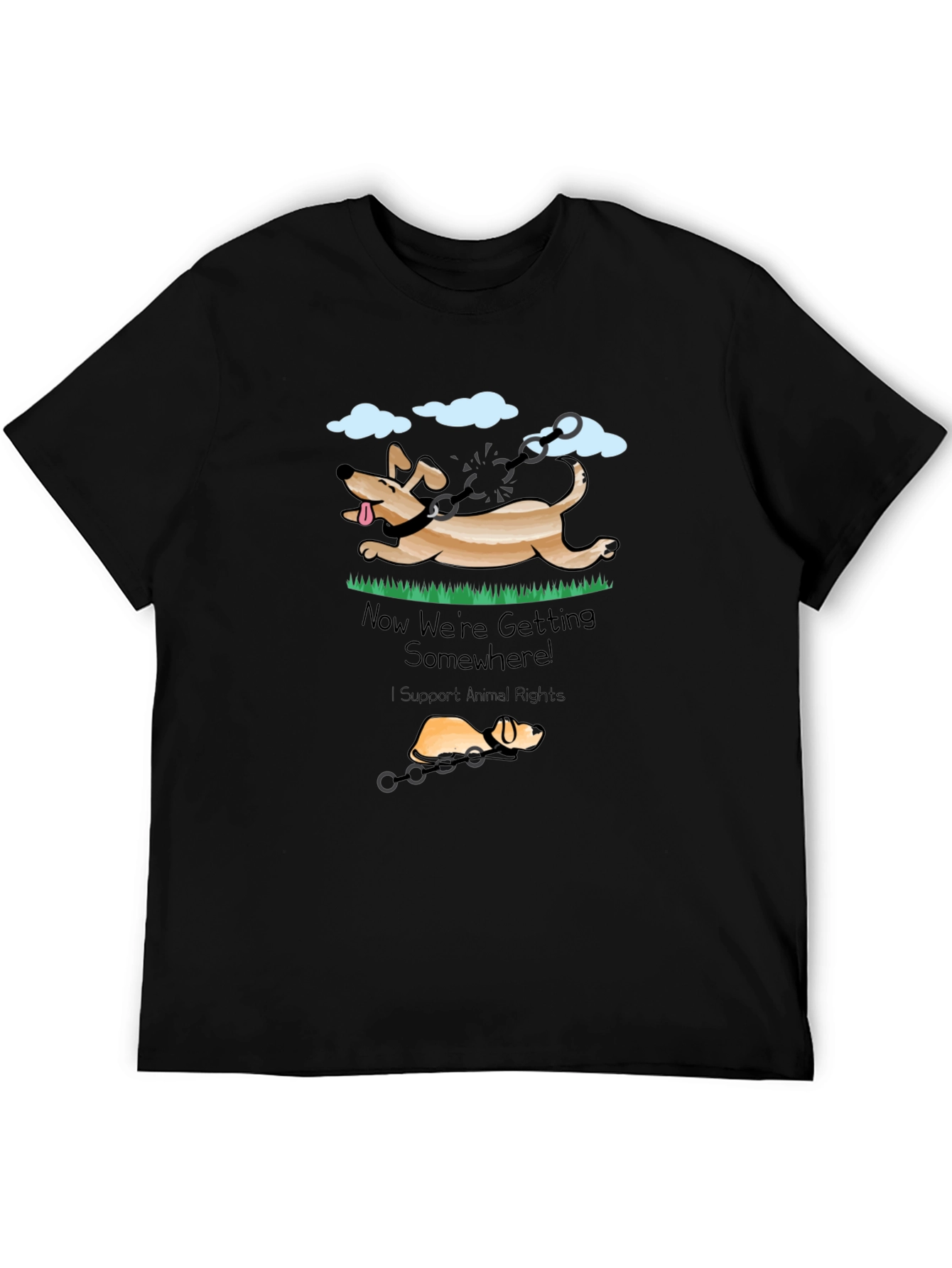 Animal Rights T-Shirt - Dog Liberation Design