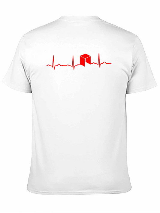 Heartbeat Crypto T-Shirt - Red Design