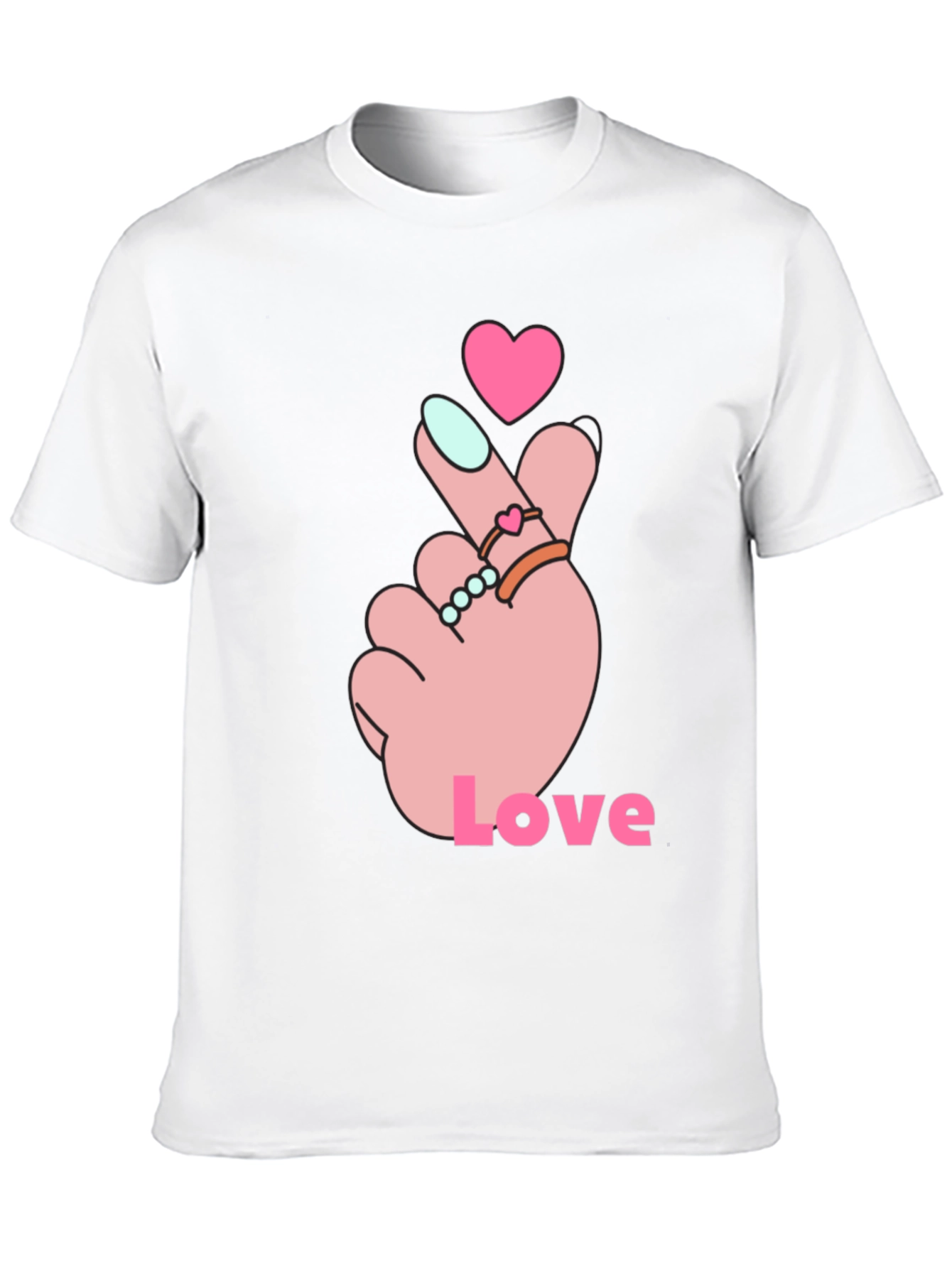 Heart Finger Love Graphic Tee